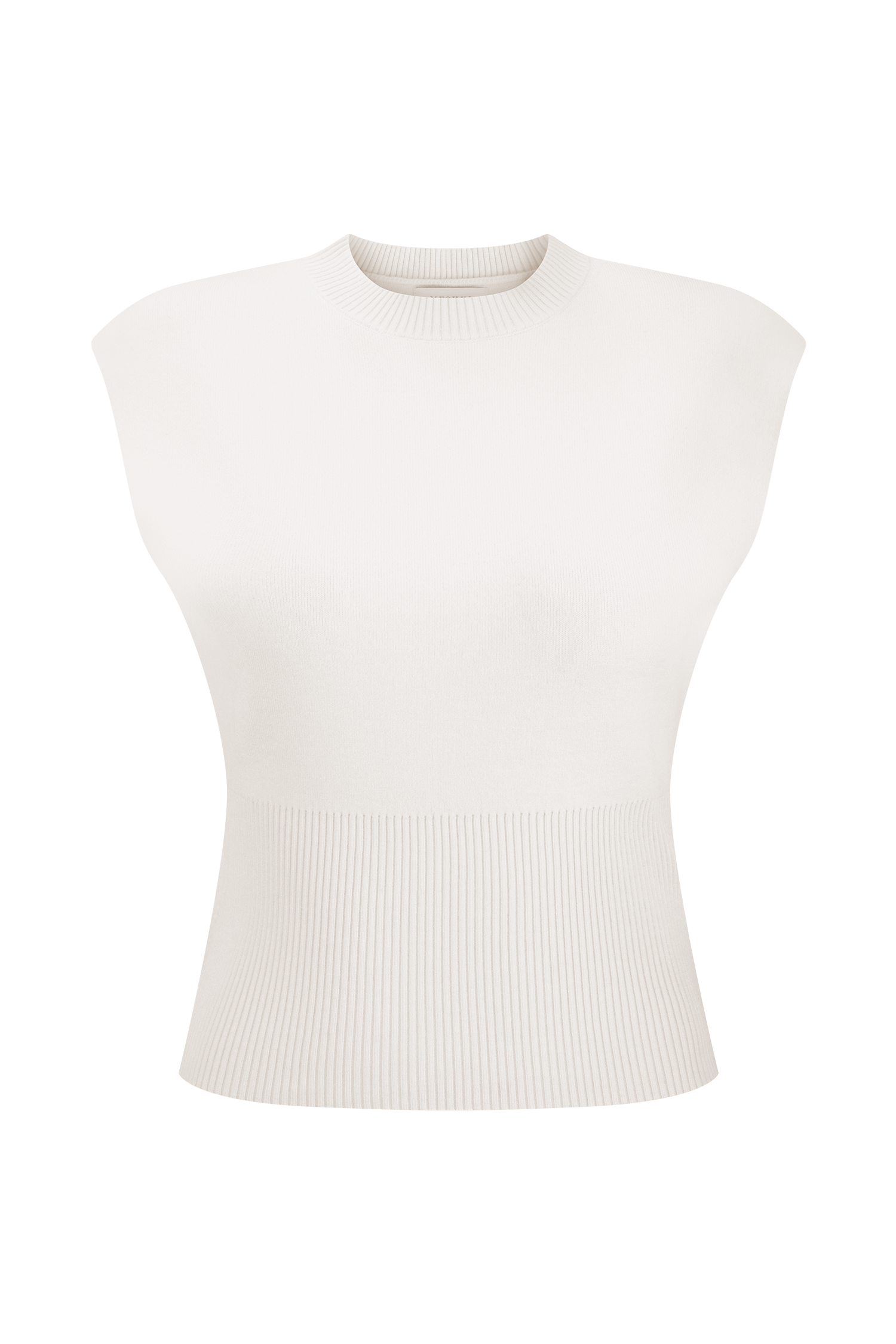 Sharpay Sleeveless Knit Top - Ivory #11