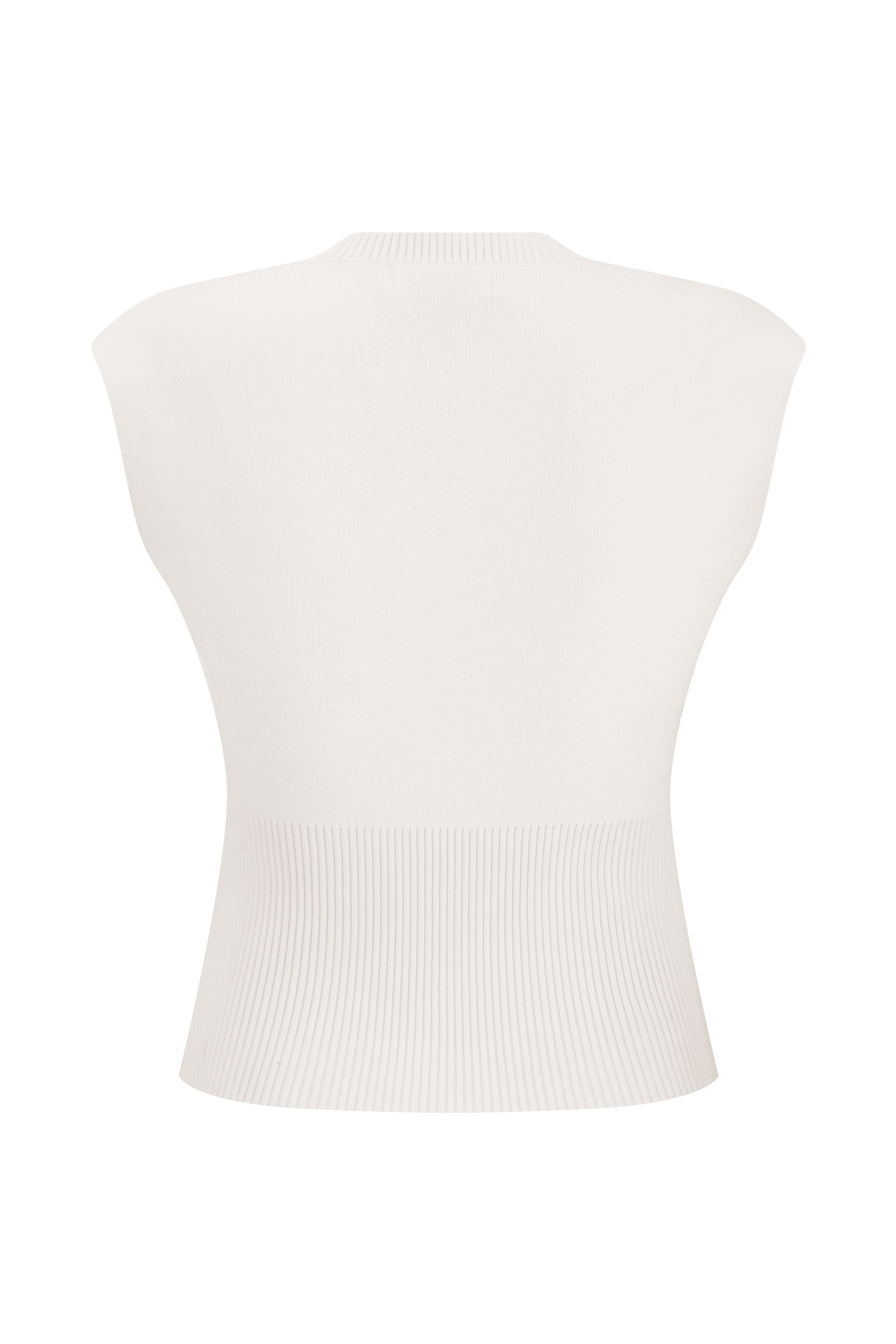 Sharpay Sleeveless Knit Top - Ivory #10
