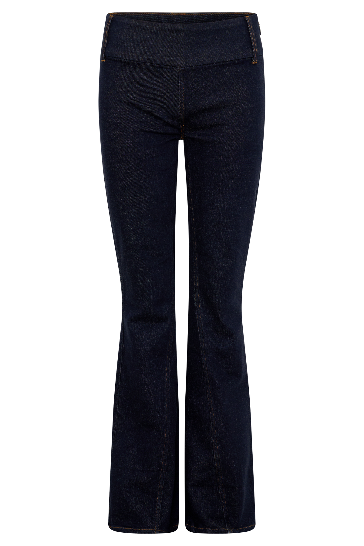 Shelly Flared Denim Jeans - Washed Indigo Blue #9