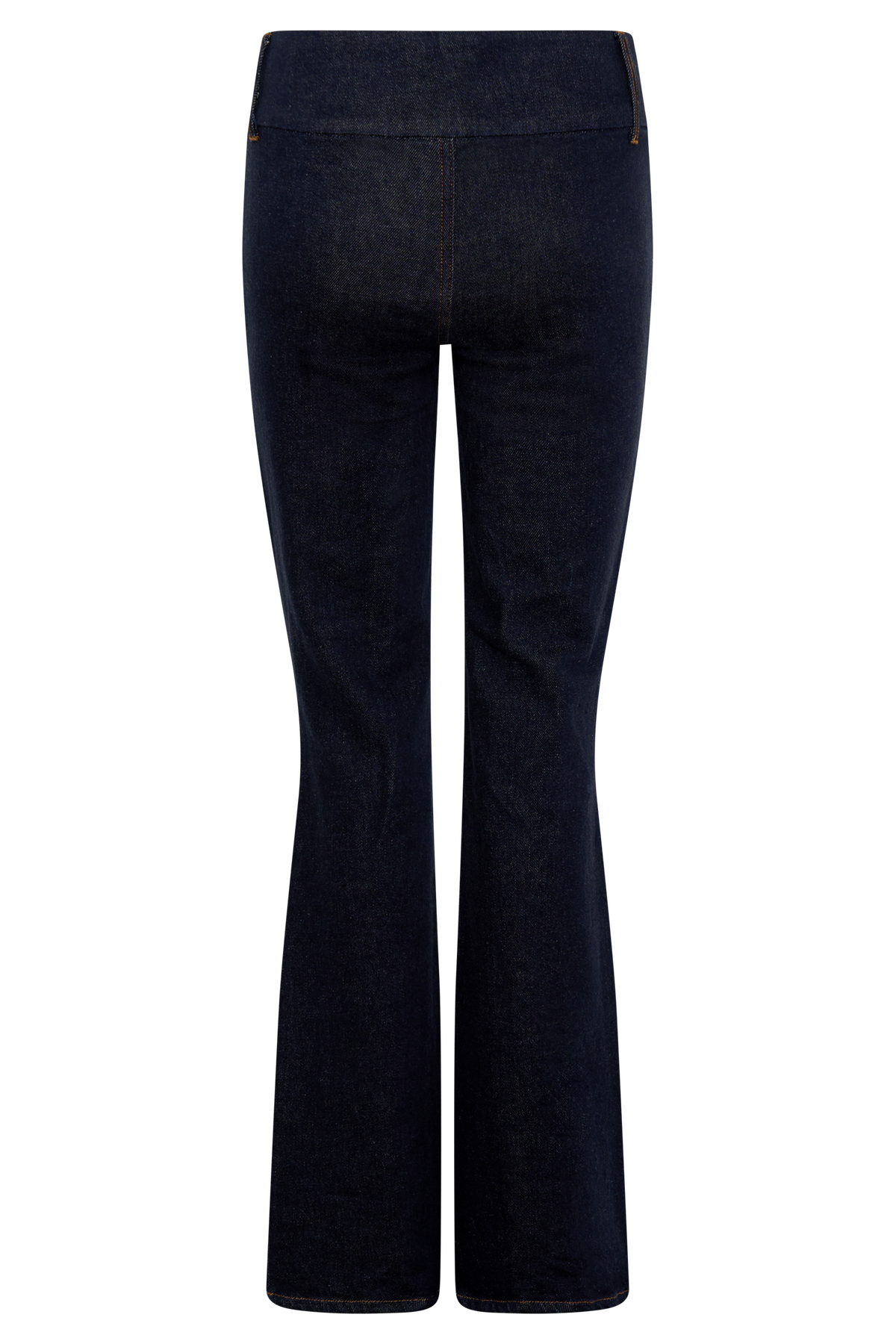 Shelly Flared Denim Jeans - Washed Indigo Blue #8