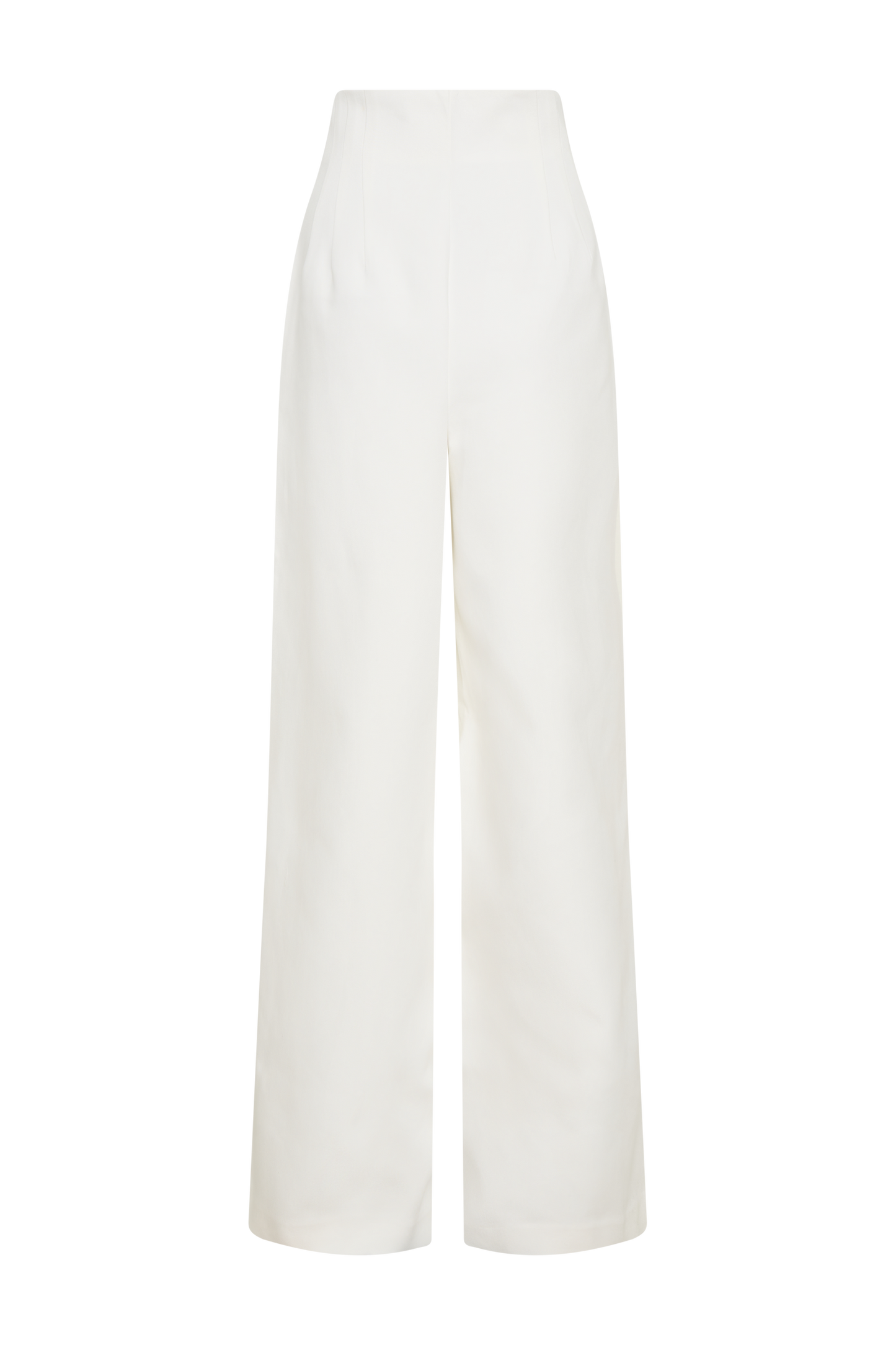 Silas High Waist Pants - White