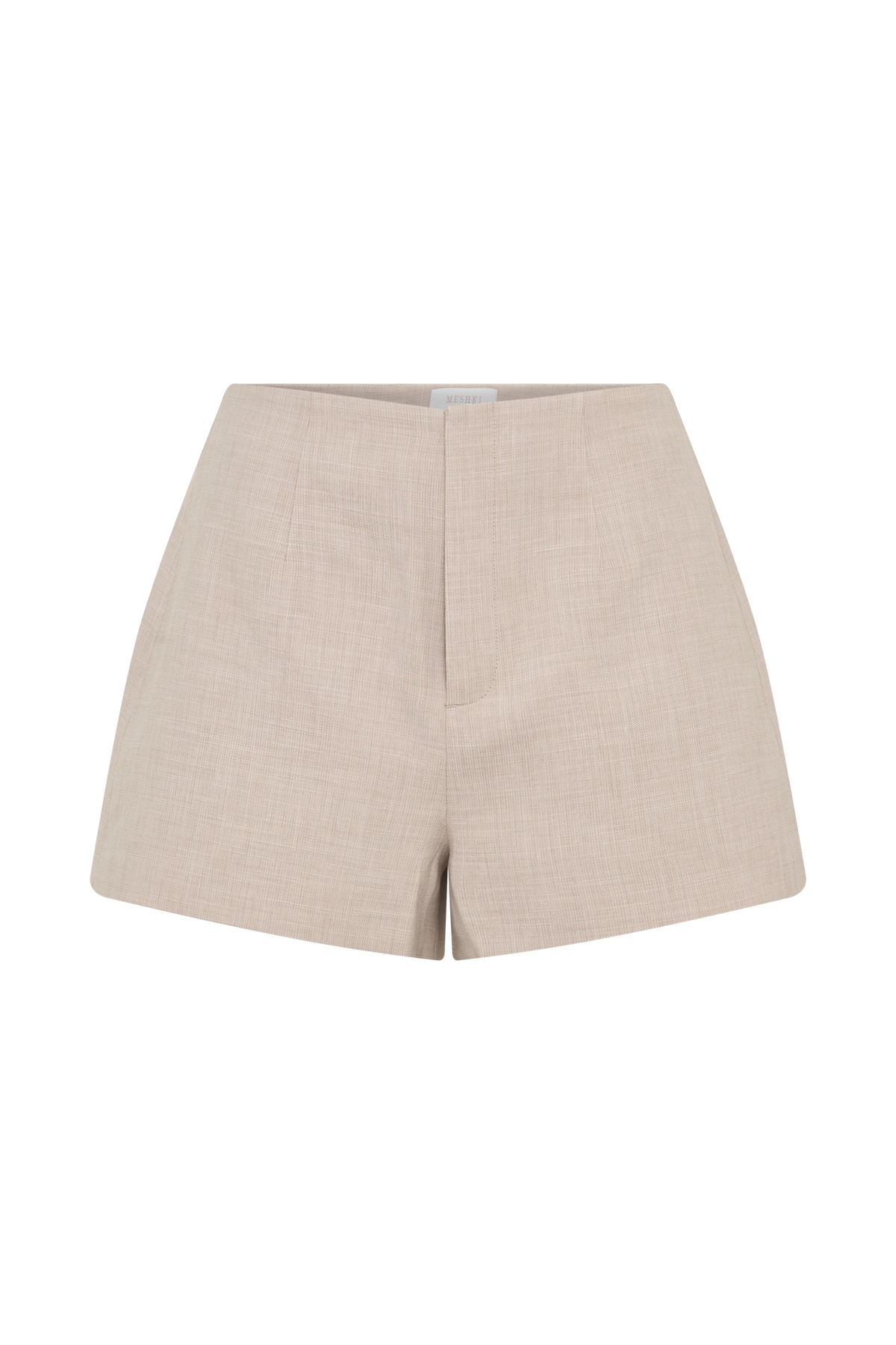 Solenne Suiting Shorts - Natural Marle #9
