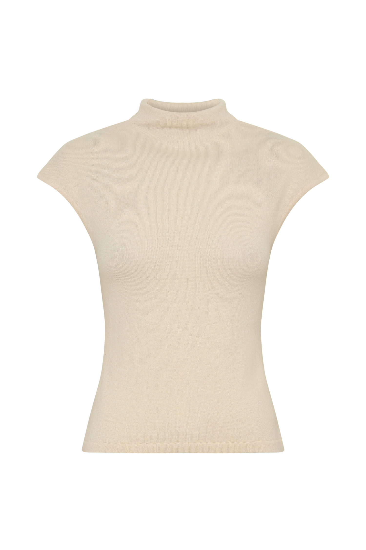 Sonny Short Sleeve Knit Top - Cream #10