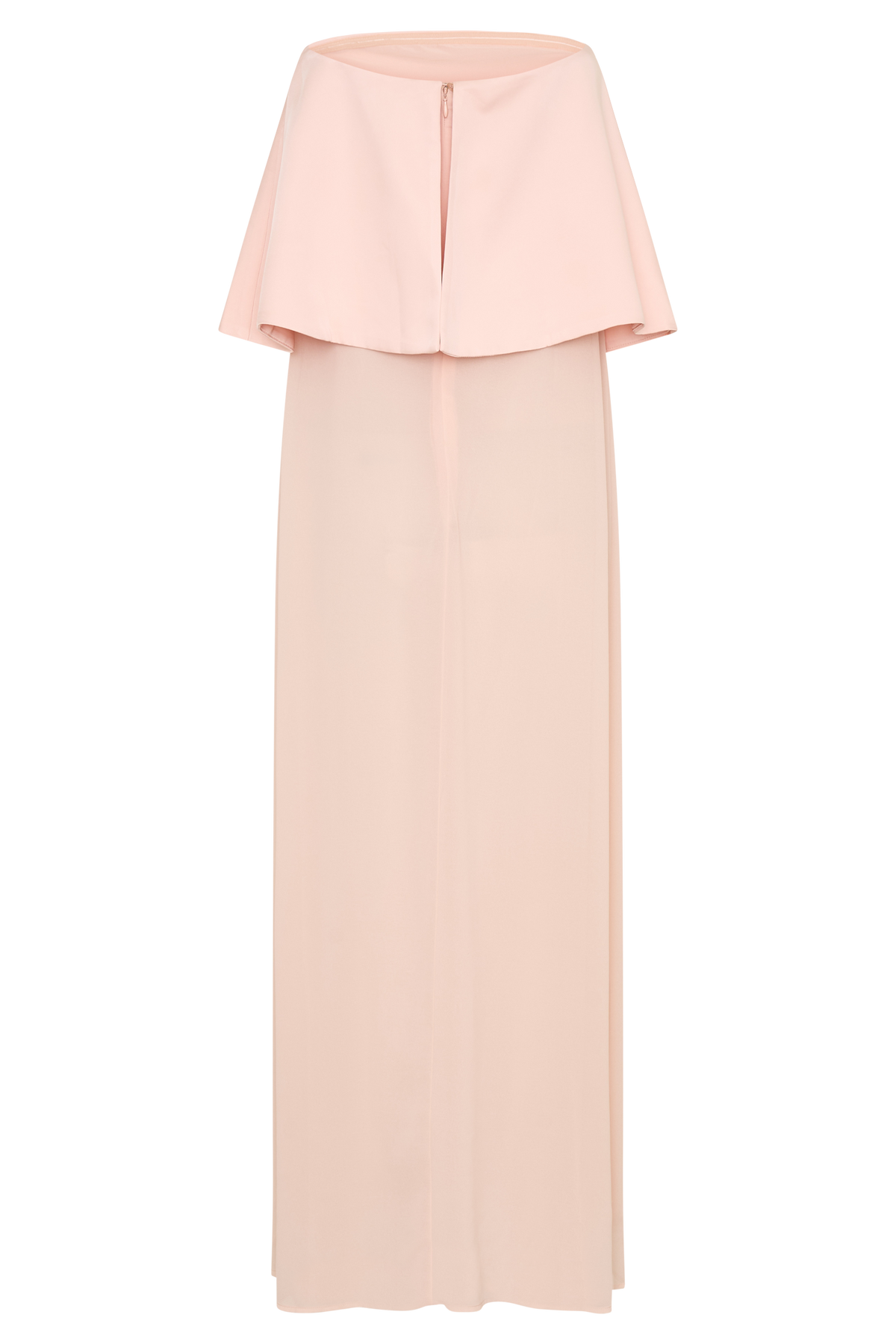 Sophia Satin Strapless Maxi Dress - Peach #8