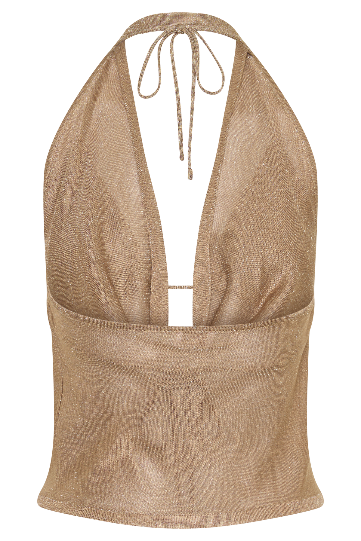 Stan Lurex Cowl Neck Top - Gold #8