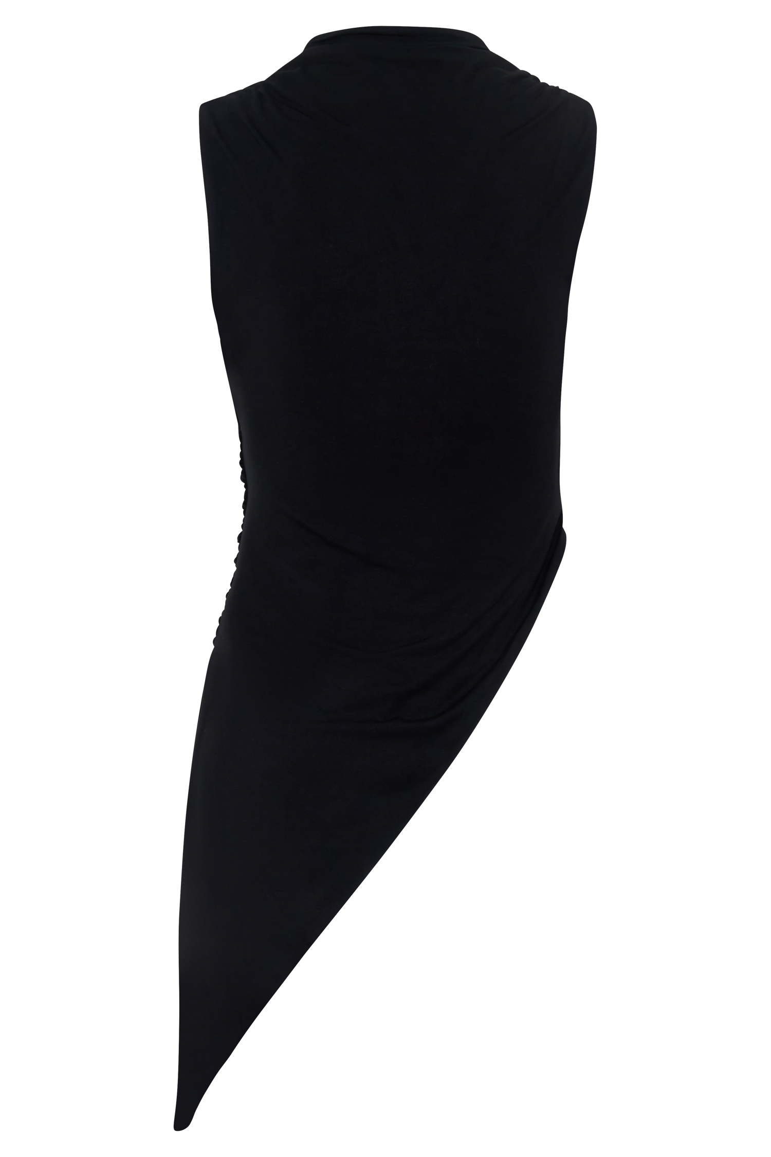 Suong High Neck Gathered Top - Black #12