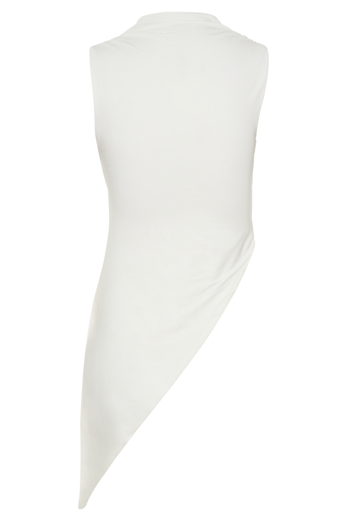 Suong High Neck Gathered Top - White #8
