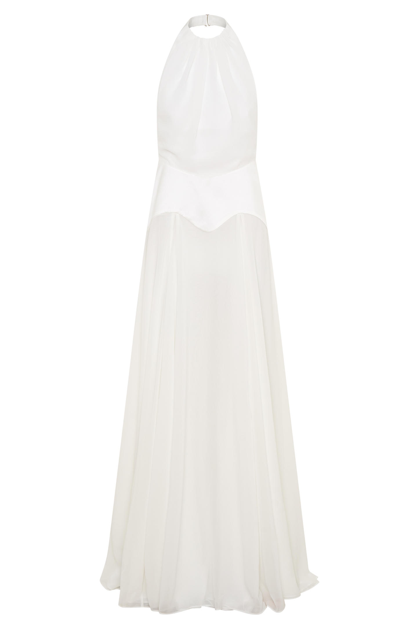 Susan Chiffon Halter Maxi Dress - Ivory