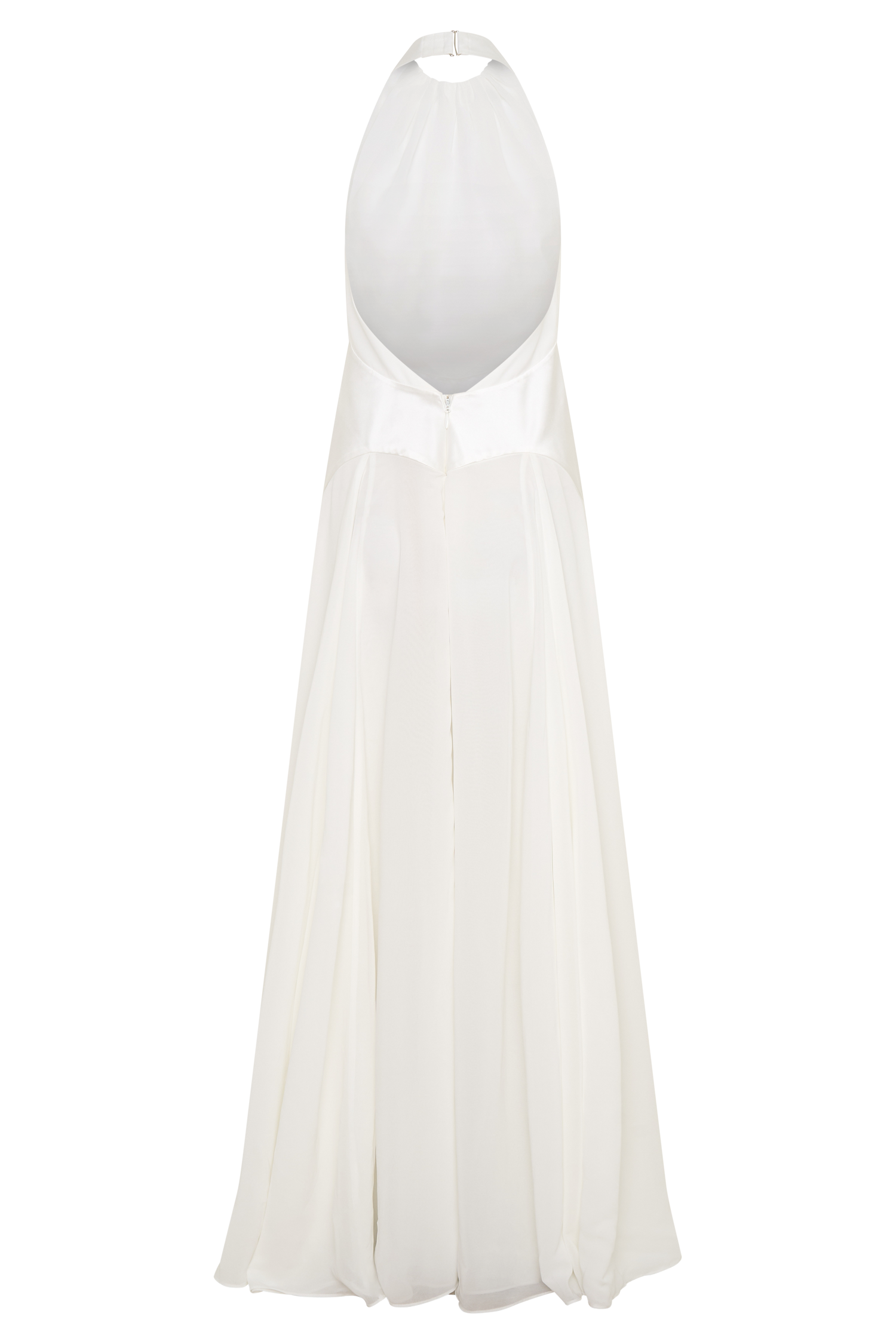 Susan Chiffon Halter Maxi Dress - Ivory #11
