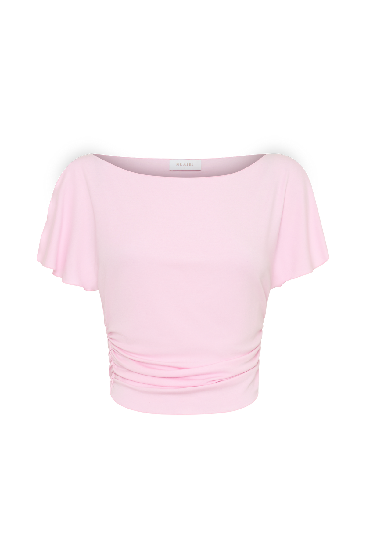Talise Modal Flounce Short Sleeve Top - Ballet Pink #11