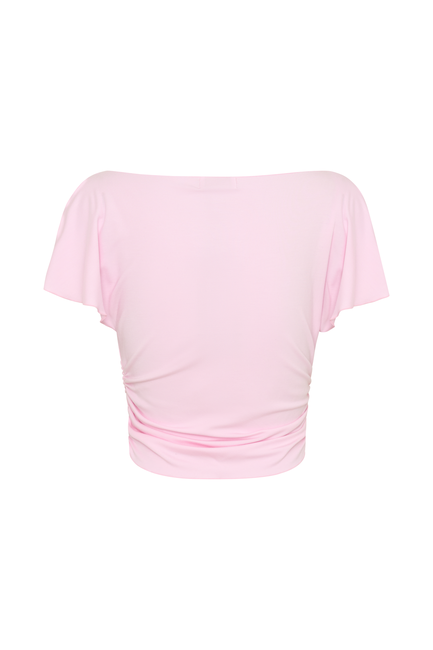 Talise Modal Flounce Short Sleeve Top - Ballet Pink #10