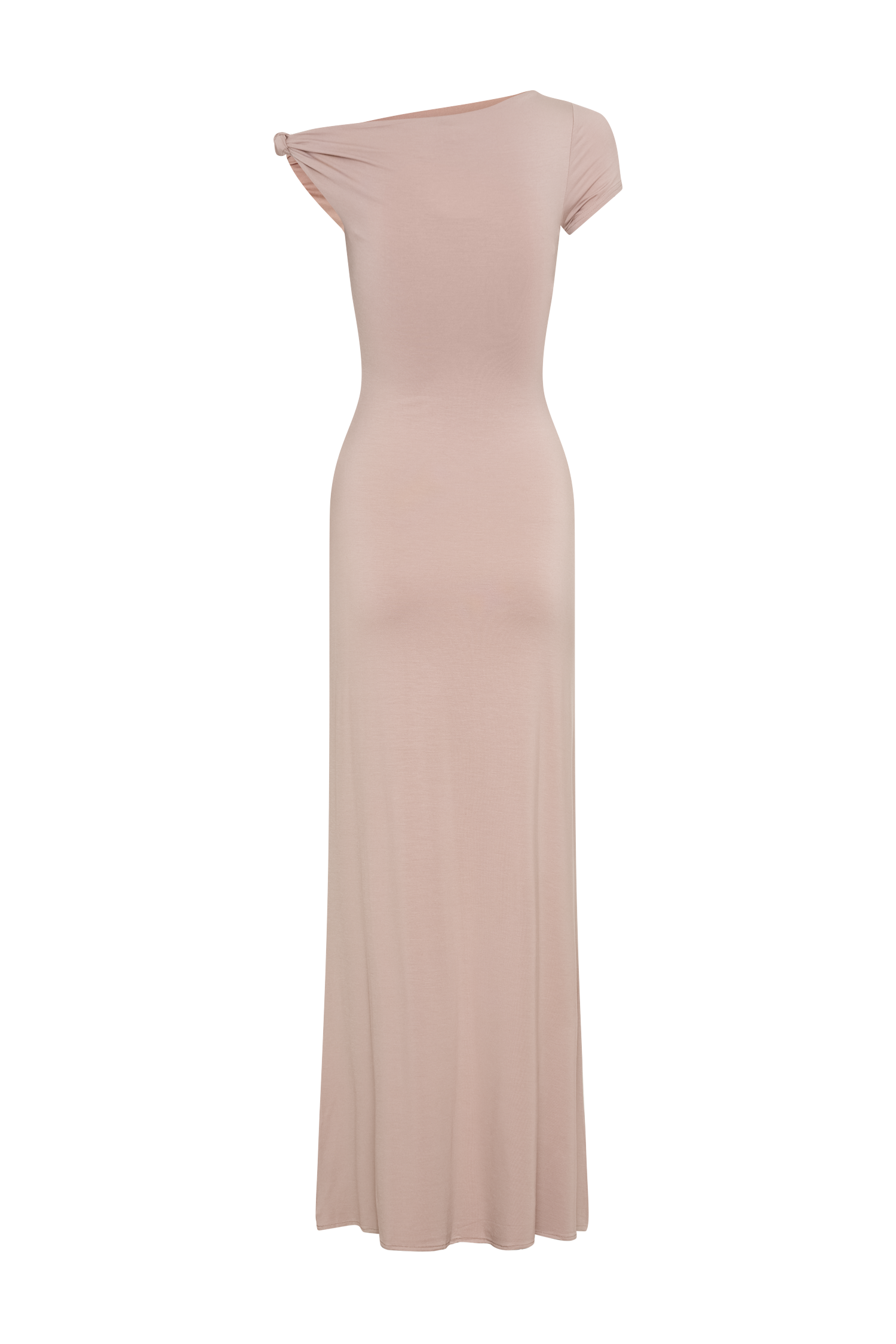 Tamsin Short Sleeve Modal Maxi Dress - Mushroom #8