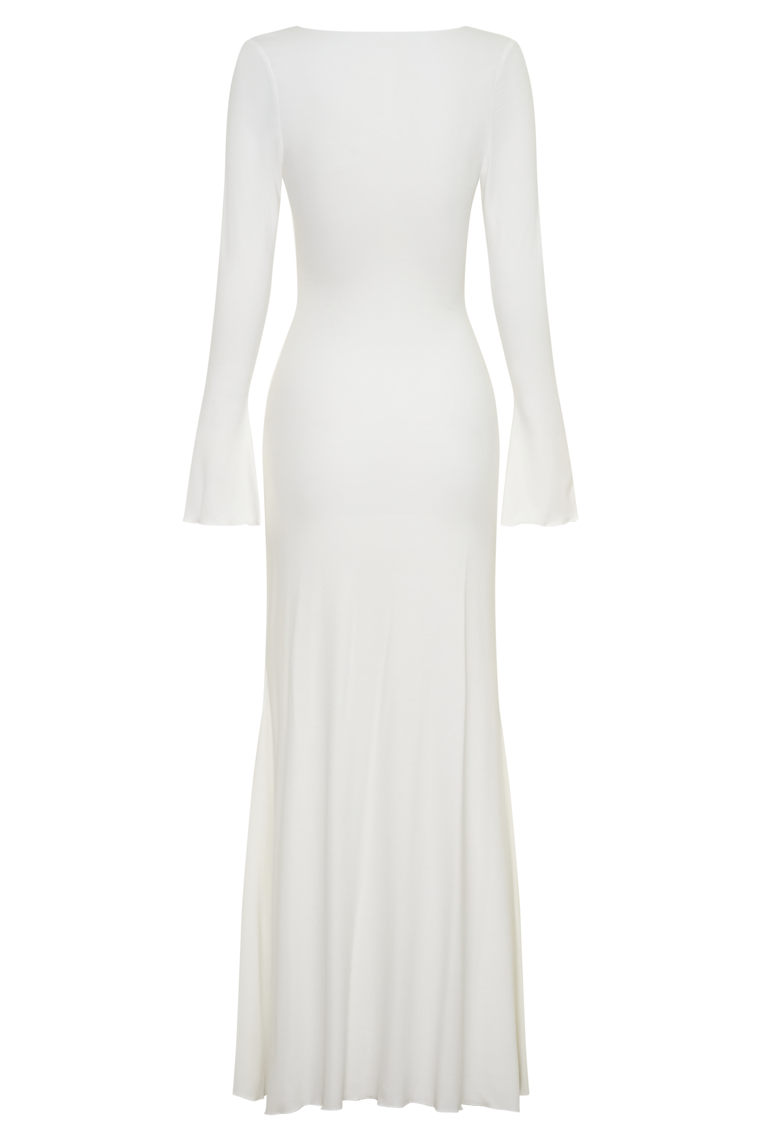 Tanya Buttoned Long Sleeve Maxi Dress - White #8