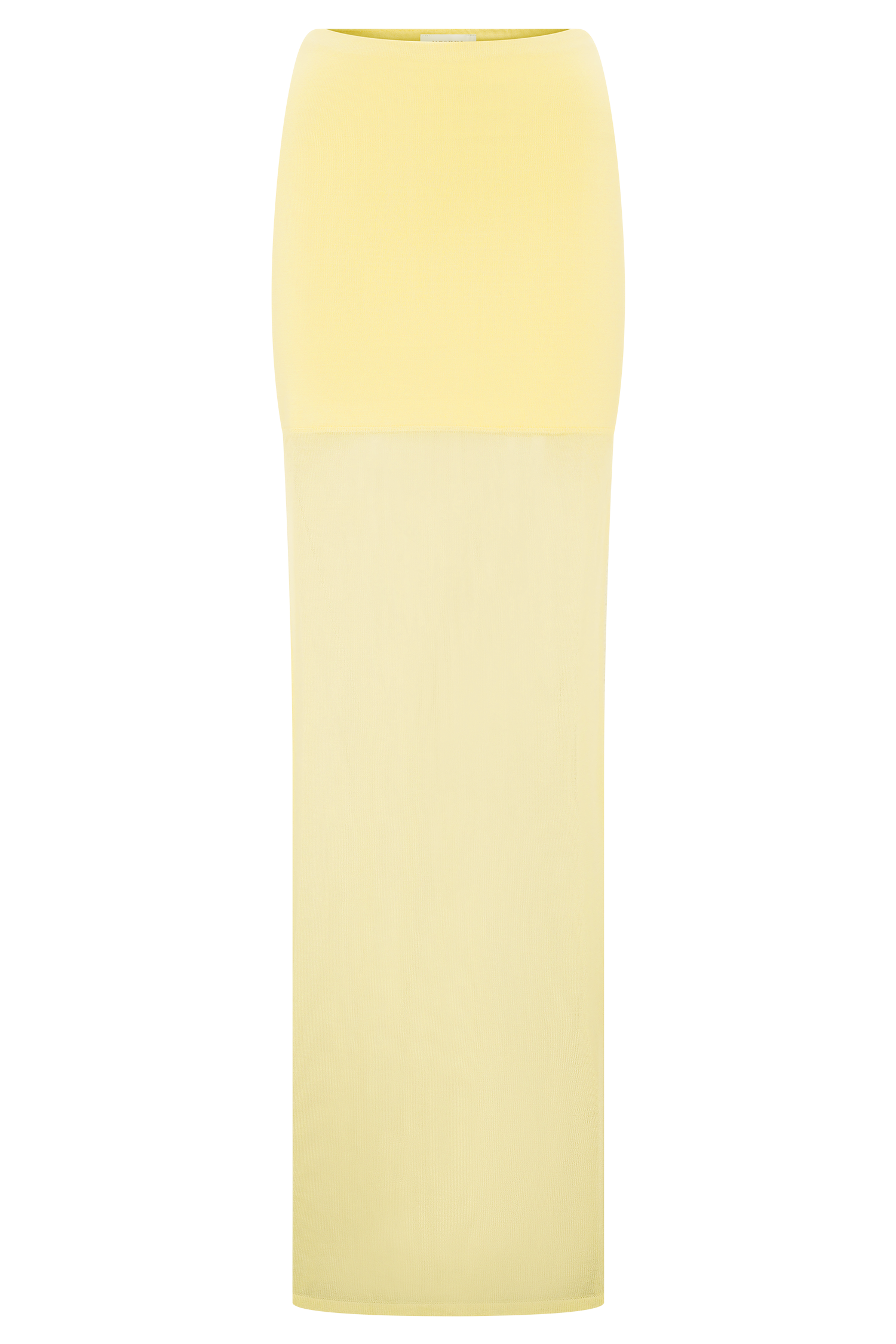 Tanyel Sheer And Bandage Knit Maxi Skirt - Lemon #10