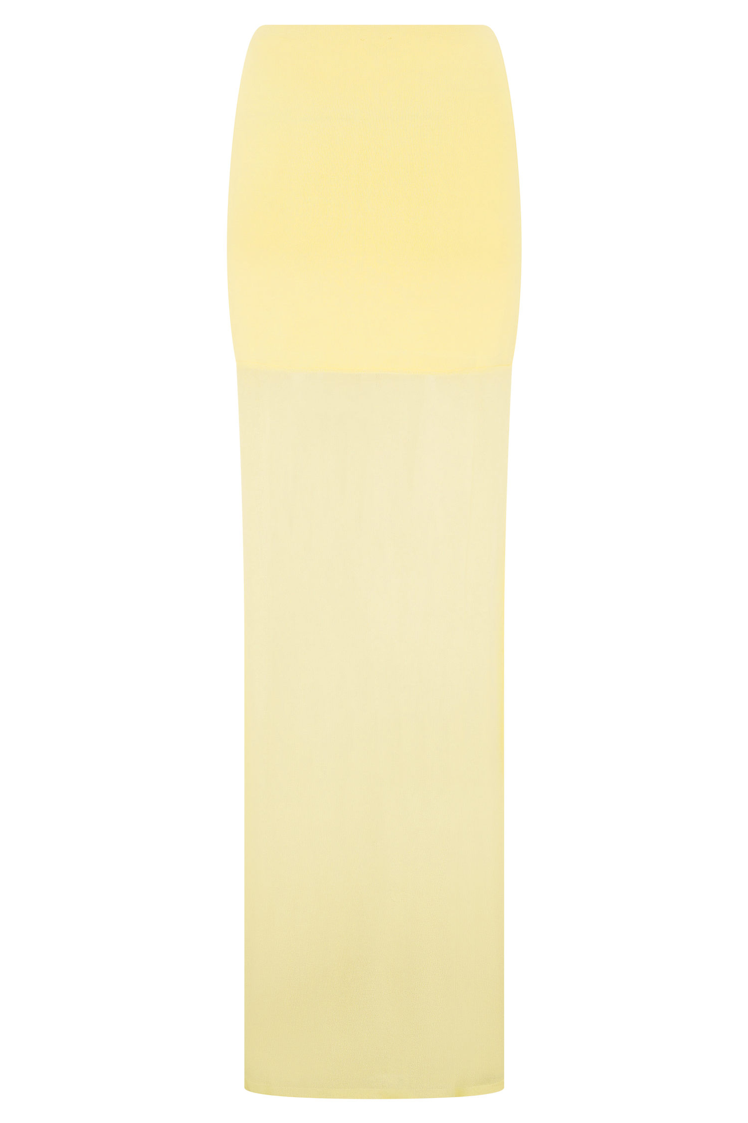 Tanyel Sheer And Bandage Knit Maxi Skirt - Lemon #11