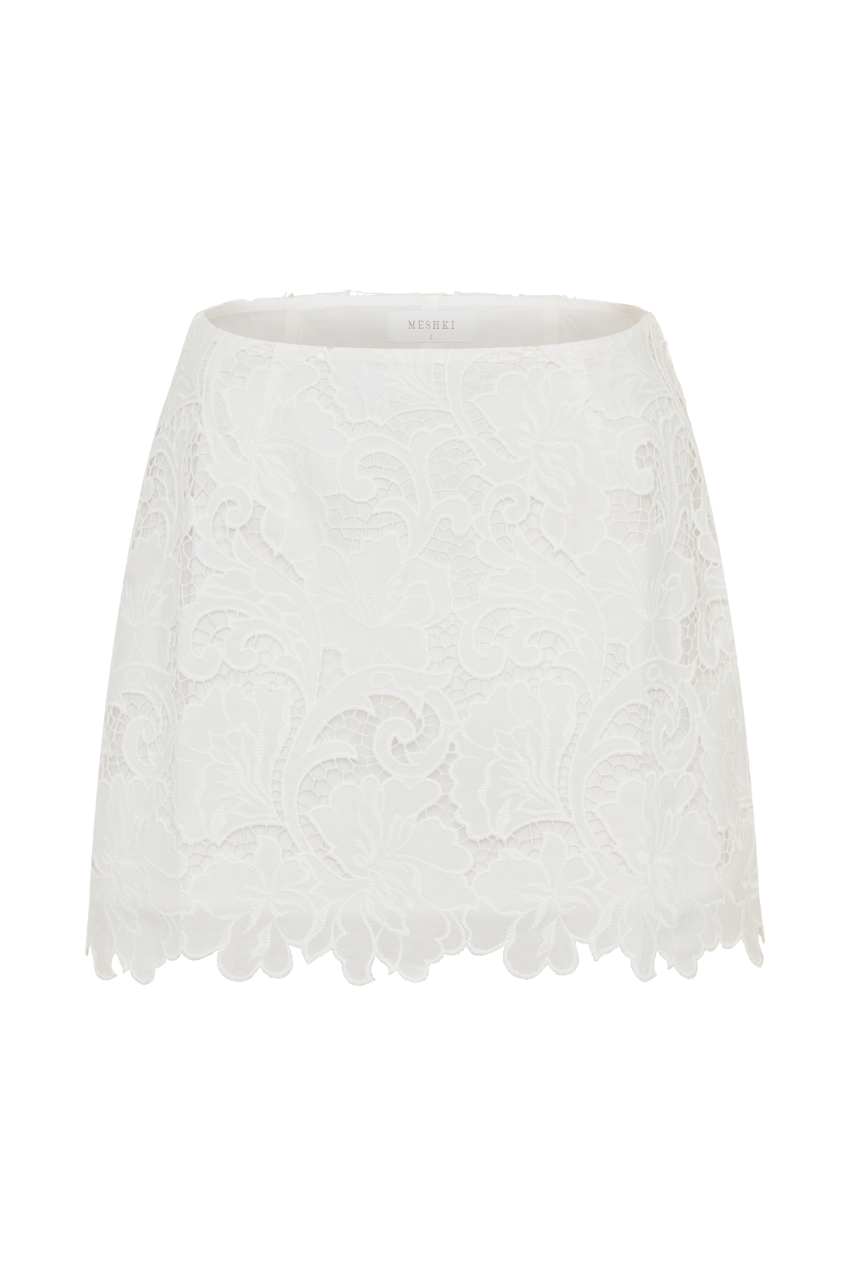 Tessa Broderie Mini Skirt - White #11