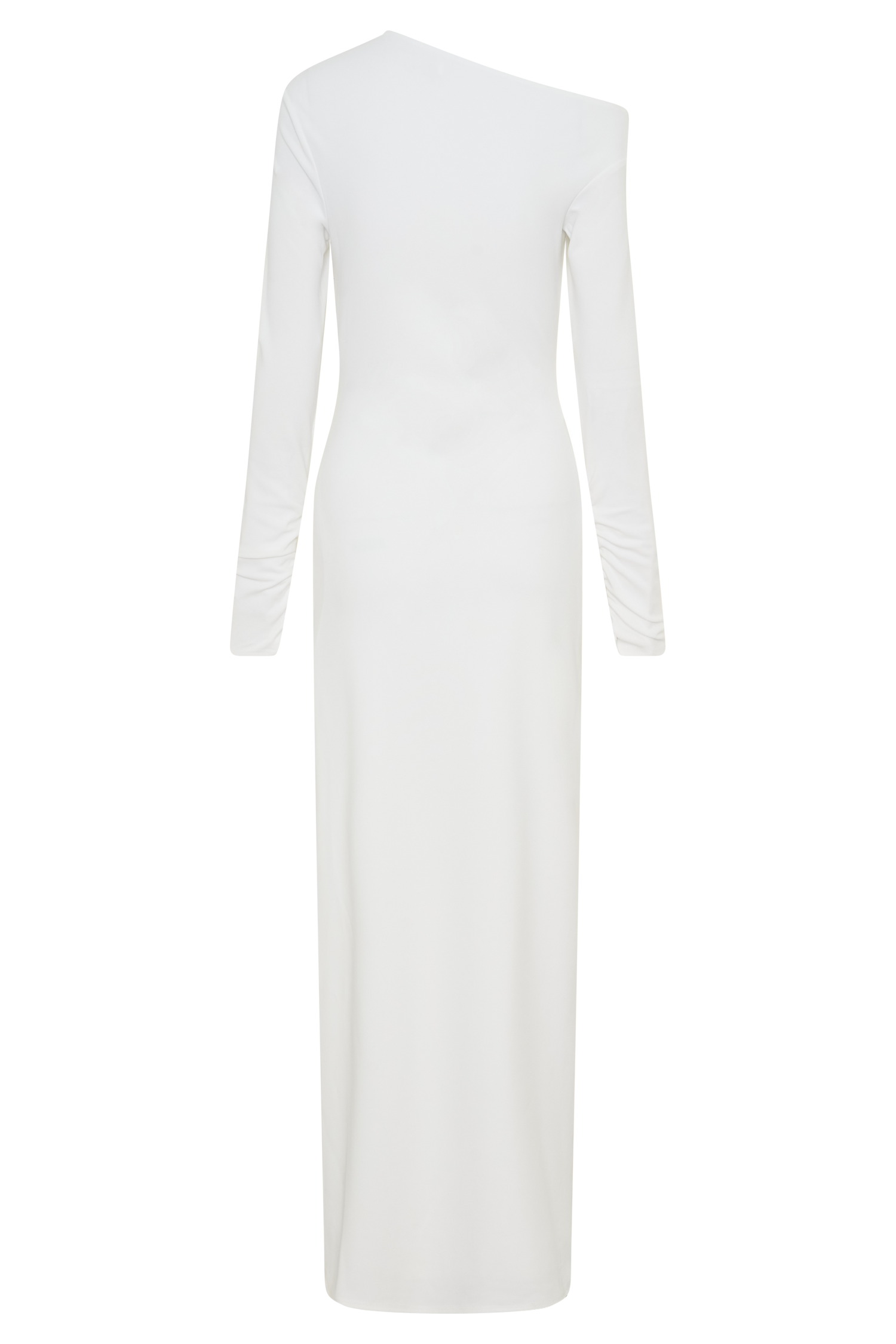 Thalyn Crepe Maxi Dress With Split - White #8