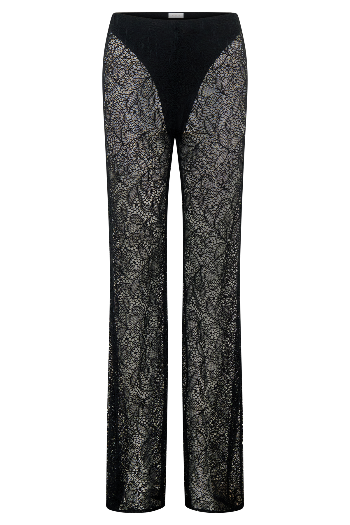 Theodosia Wide Leg Lace Pants - Black #8
