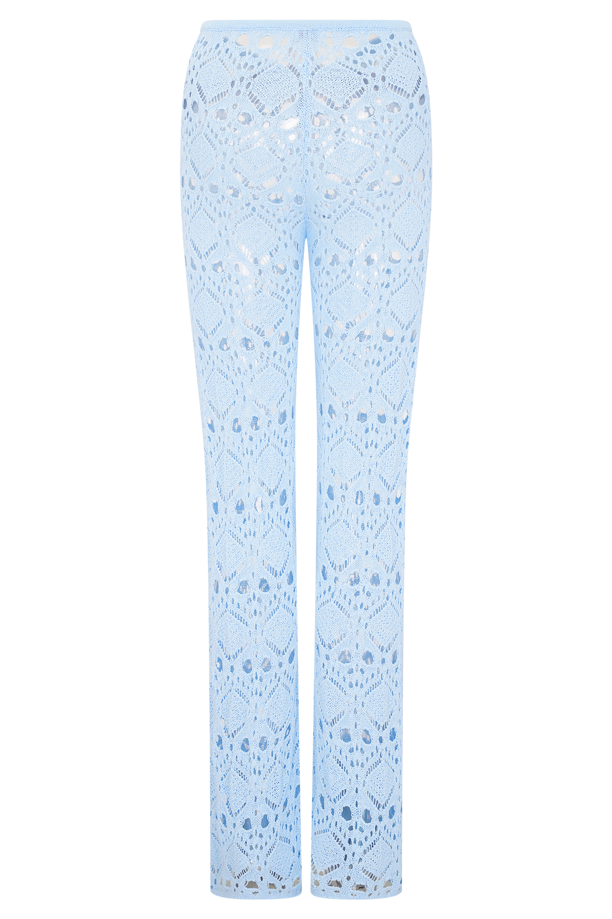 Trena Crochet Knit Pants - Sky Blue #8