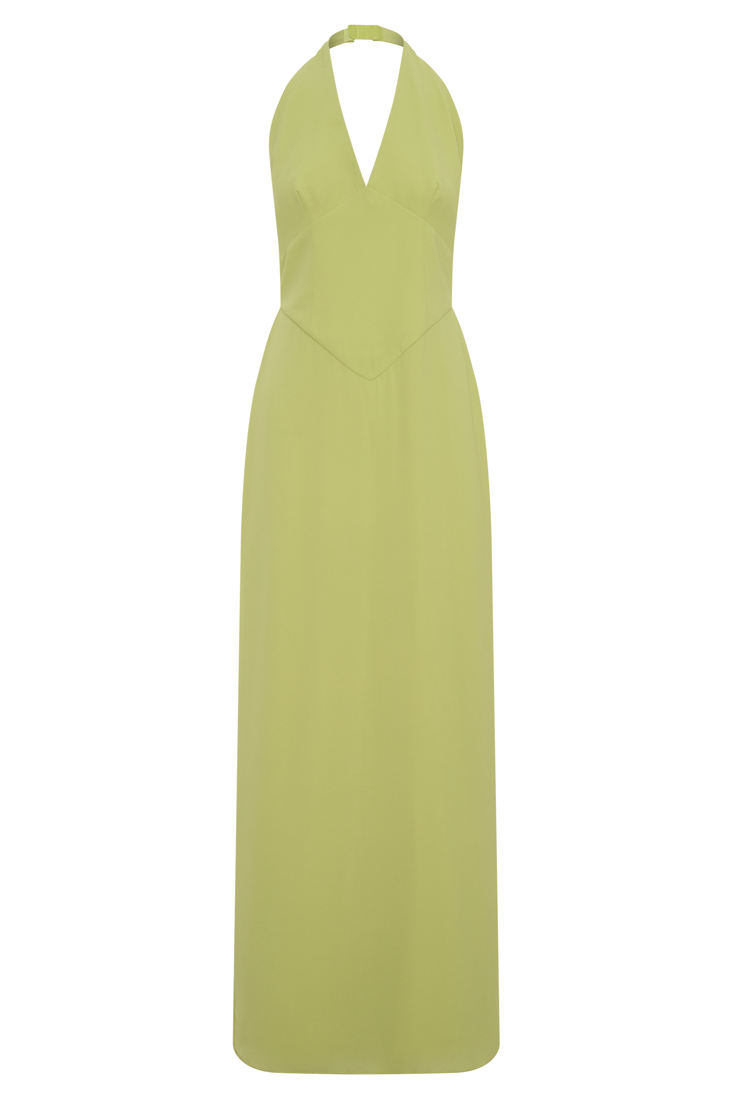 Valentina Chiffon Halter Maxi Dress - Pistachio #9