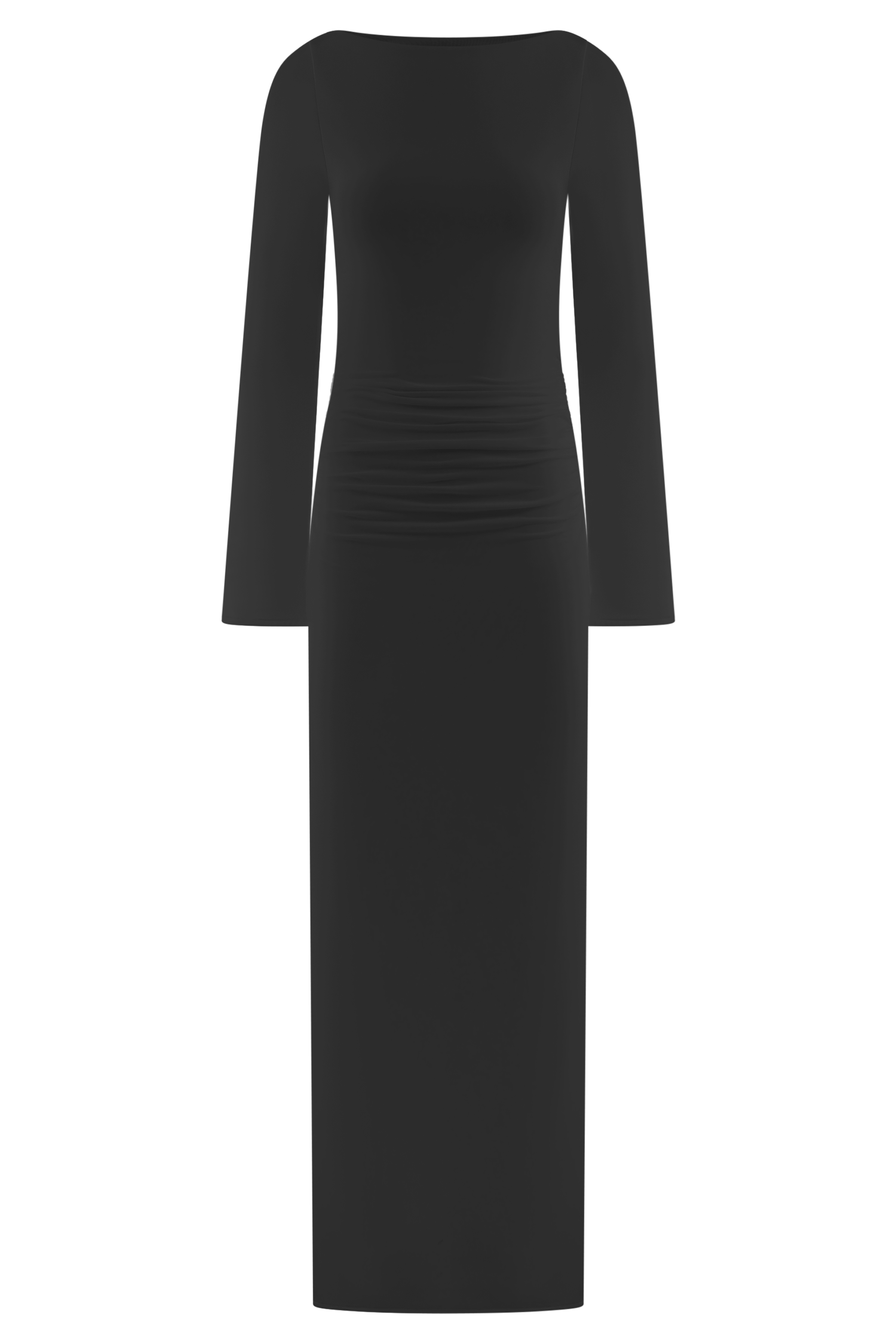 Vienna Slinky Cut Out Maxi Dress - Black #10