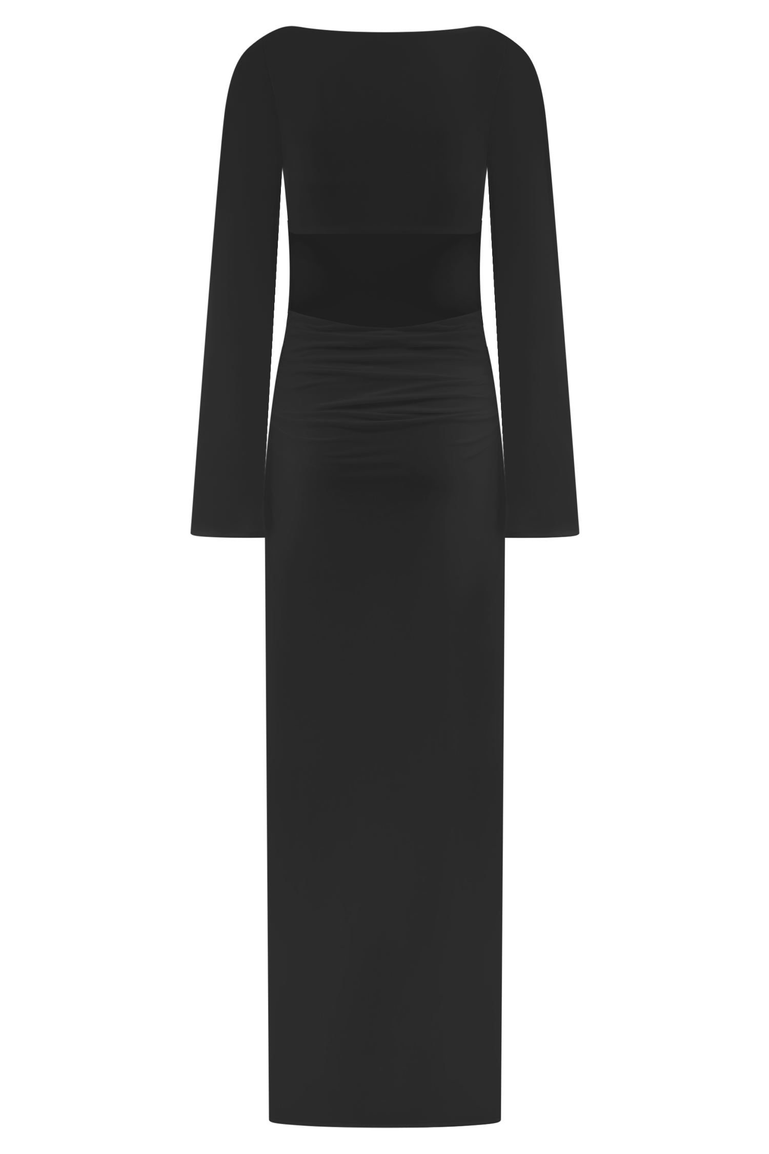 Vienna Slinky Cut Out Maxi Dress - Black #9