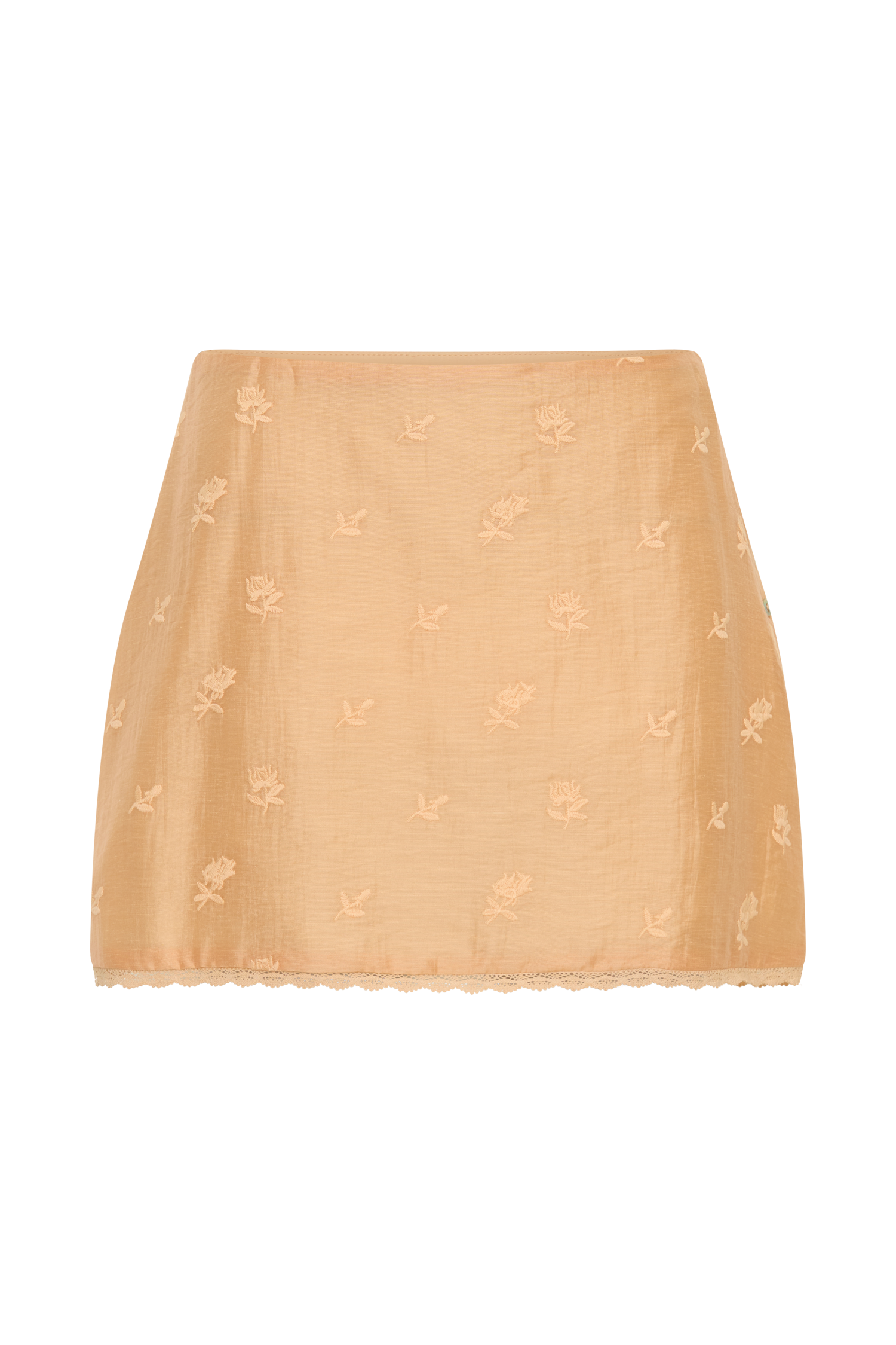 Vivian Embroidered Mini Skirt - Orange #8
