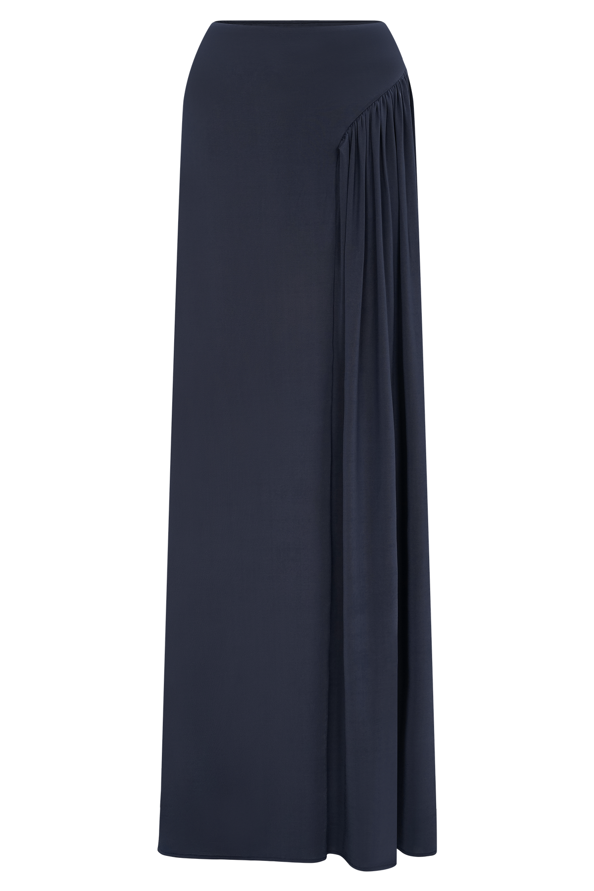 Vivica Slinky Gathered Maxi Skirt - Midnight Navy #7