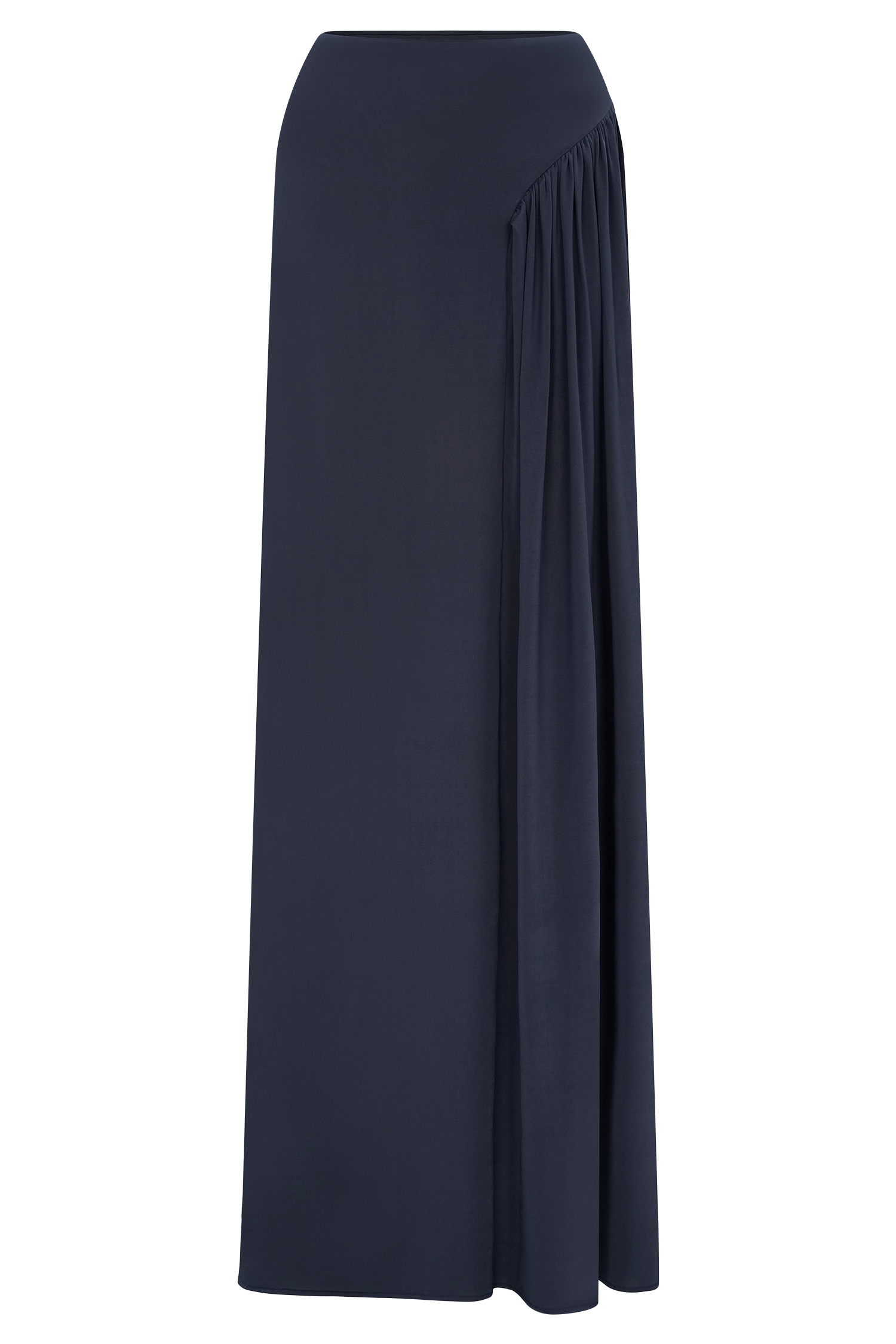 Vivica Slinky Gathered Maxi Skirt - Midnight Navy #7