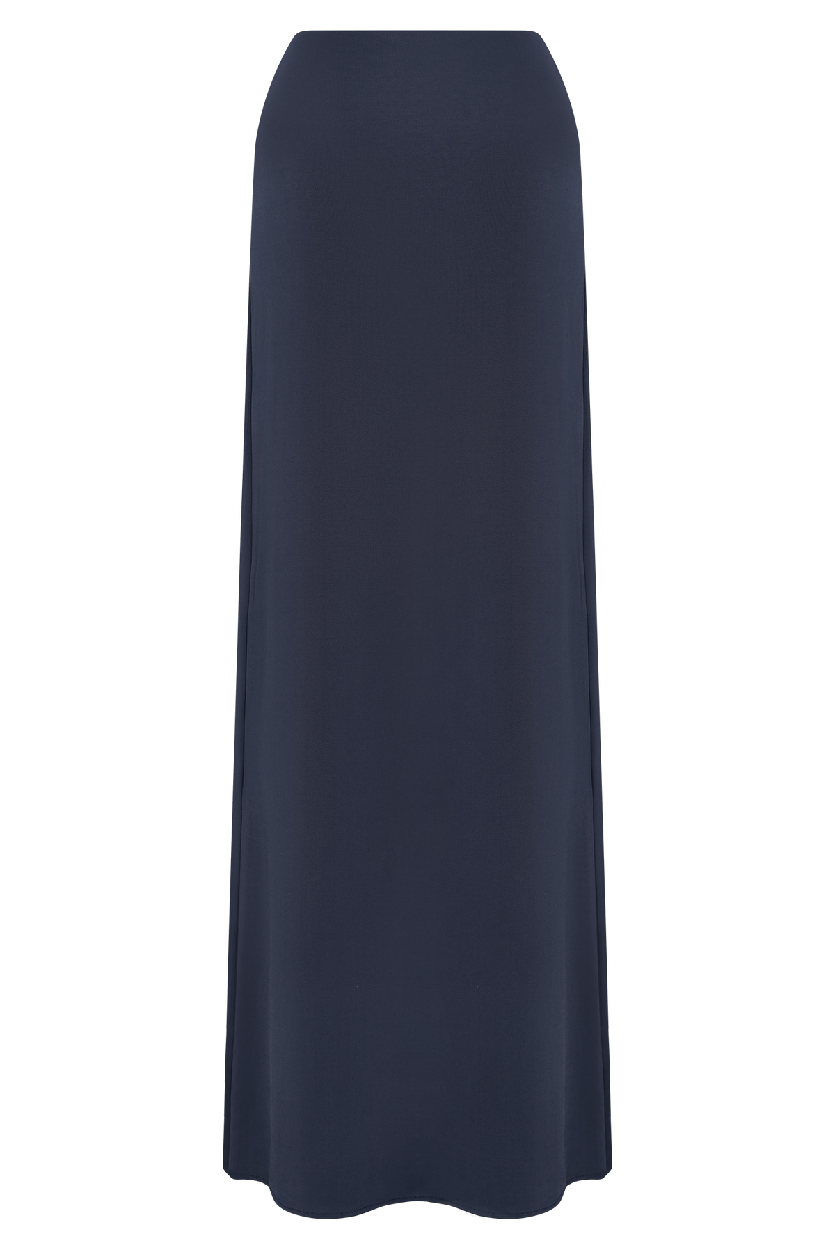 Vivica Slinky Gathered Maxi Skirt - Midnight Navy