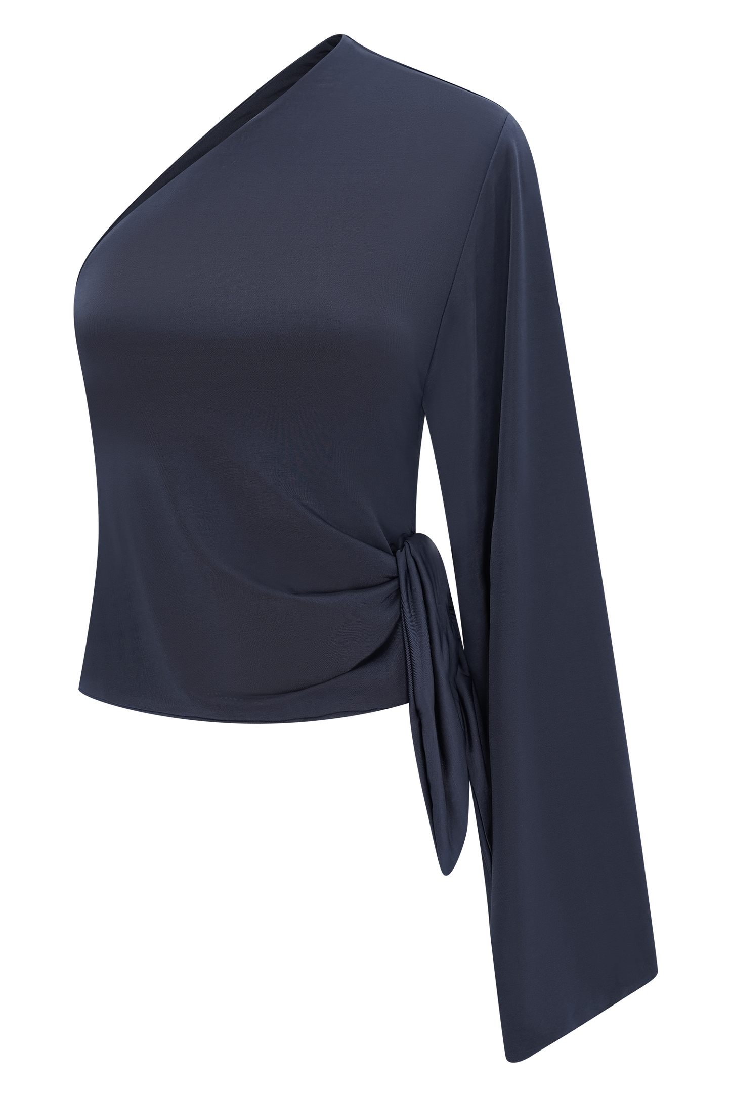 Vivica Slinky One Shoulder Top - Midnight Navy