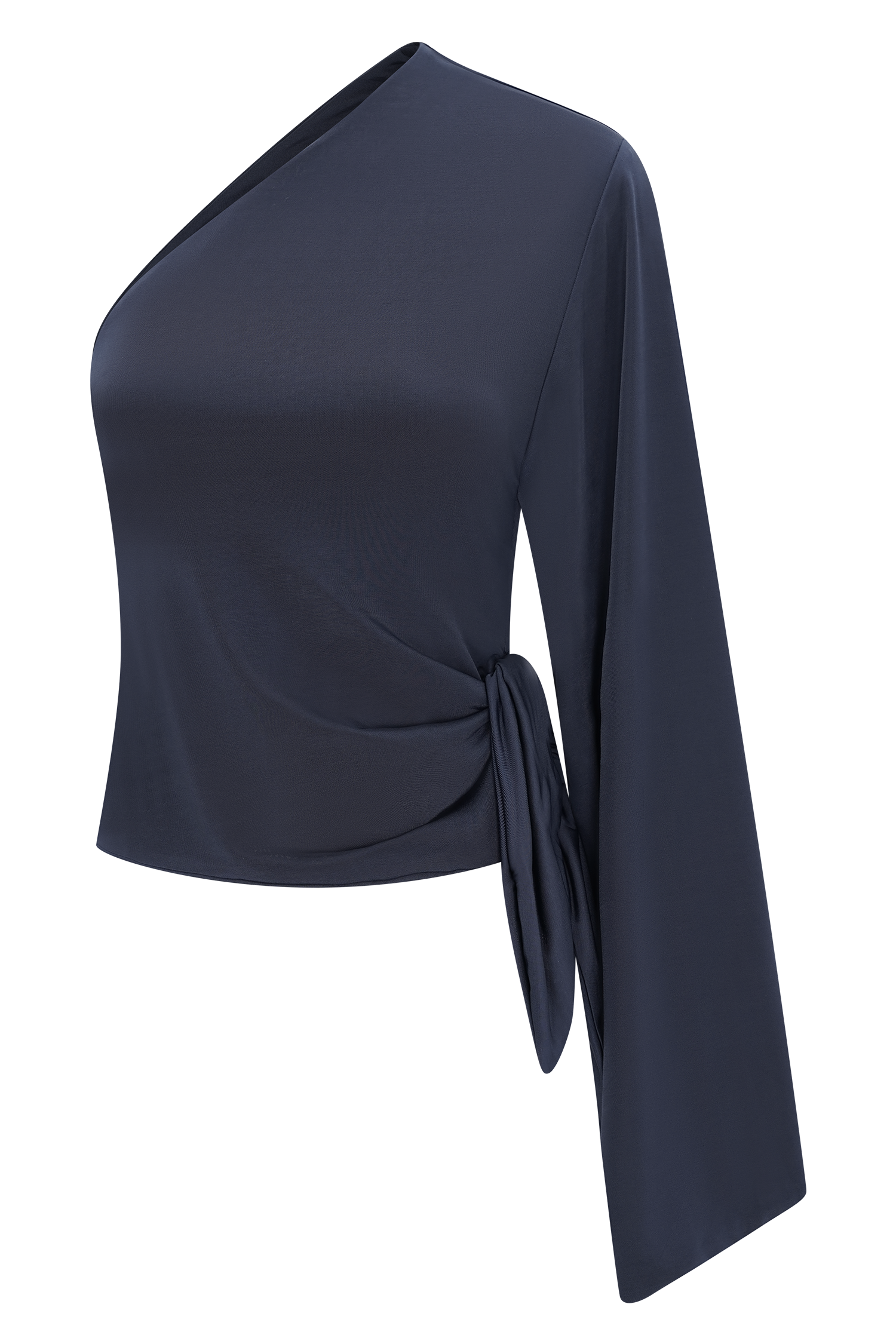 Vivica Slinky One Shoulder Top - Midnight Navy #9