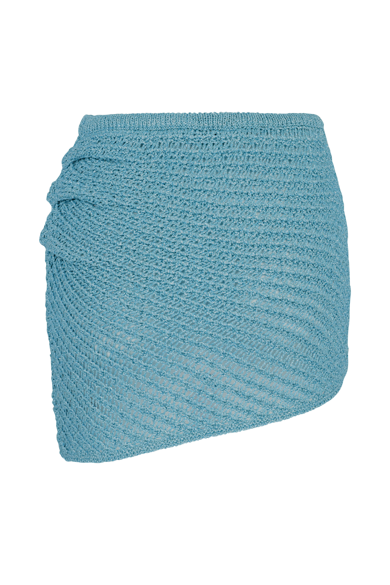 Waverley Metallic Knit Mini Skirt - Blue #9