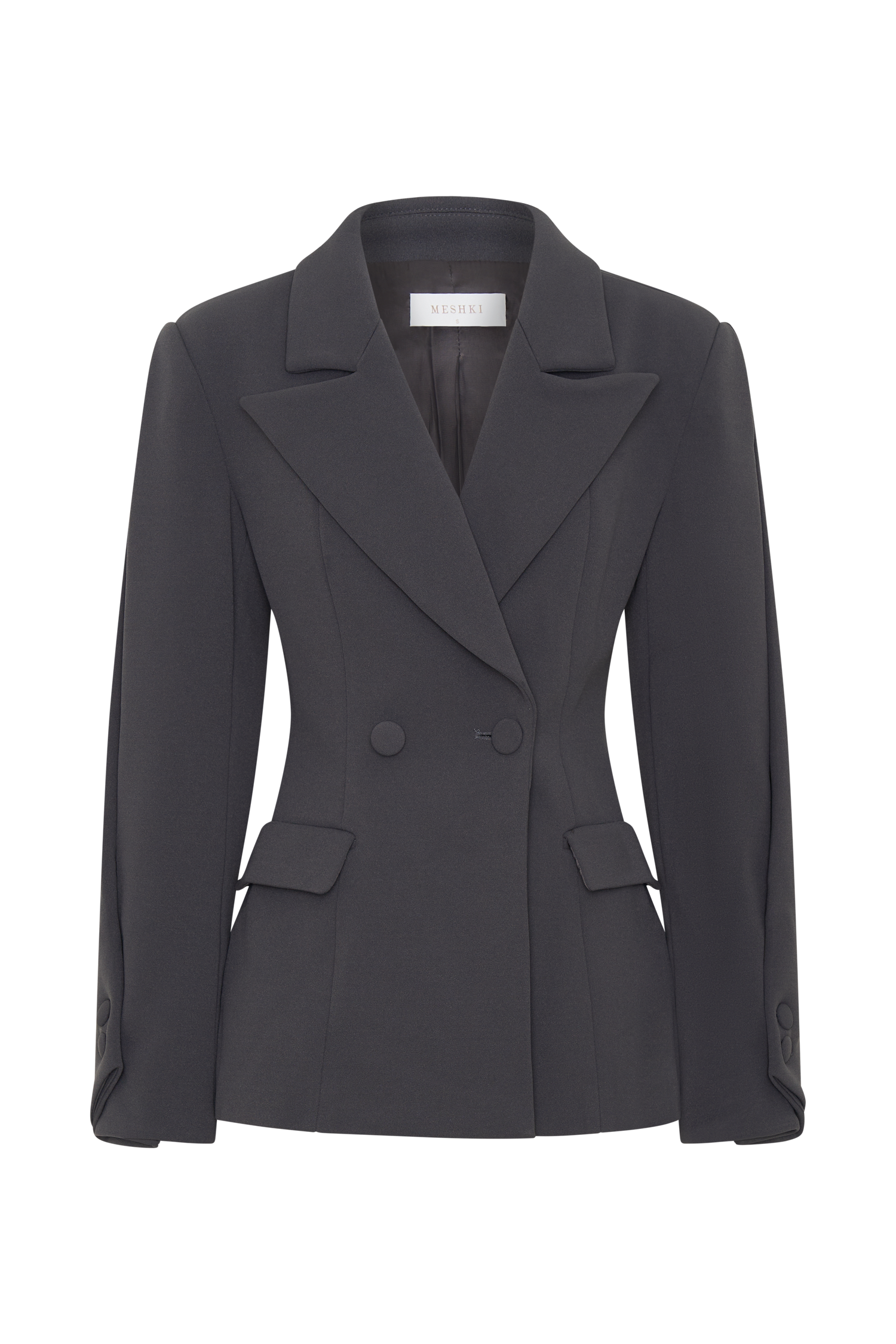 Wesley Structured Blazer - Charcoal Shadow #9