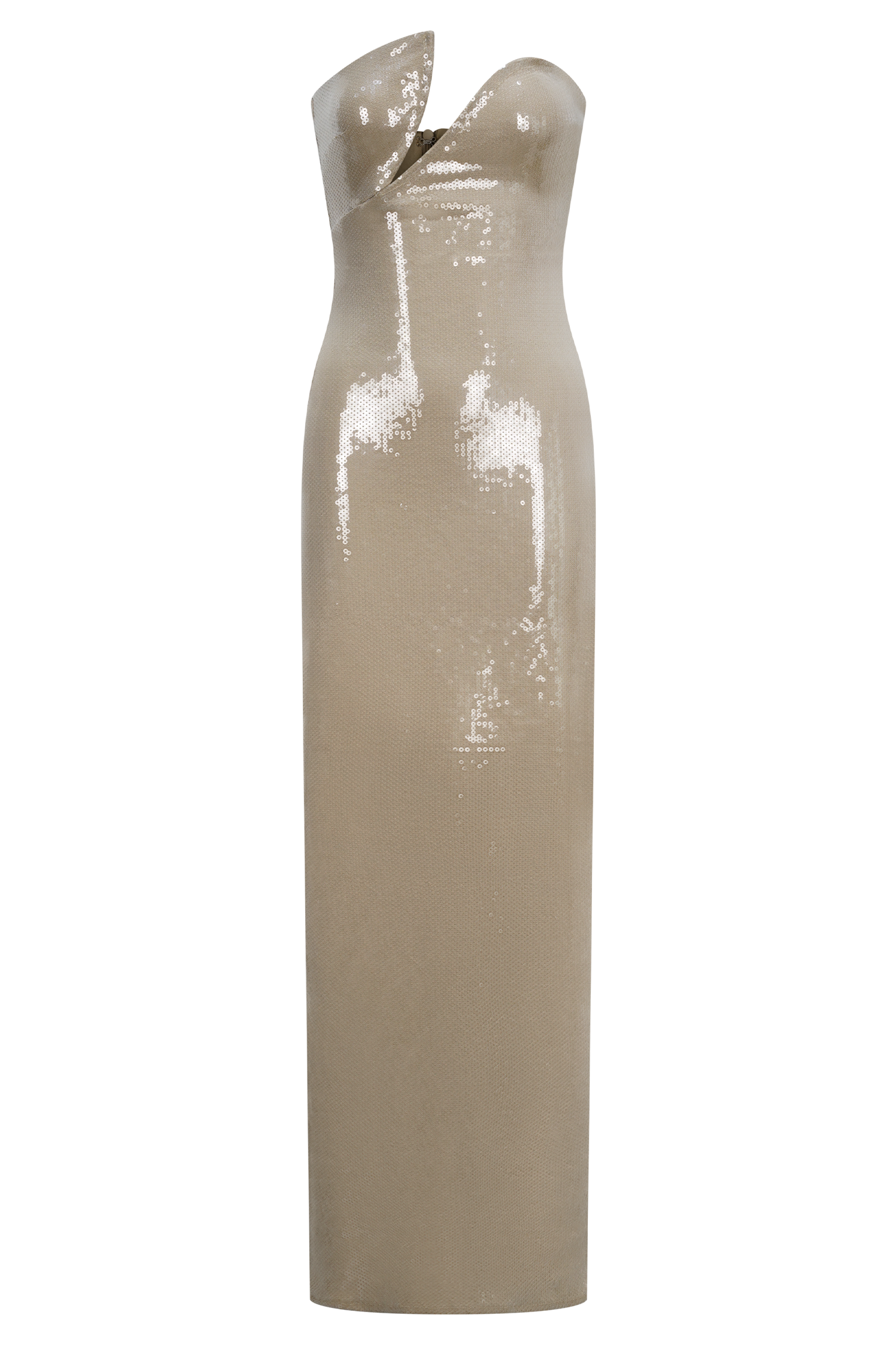 Winston Strapless Sequin Maxi Dress - Taupe #8
