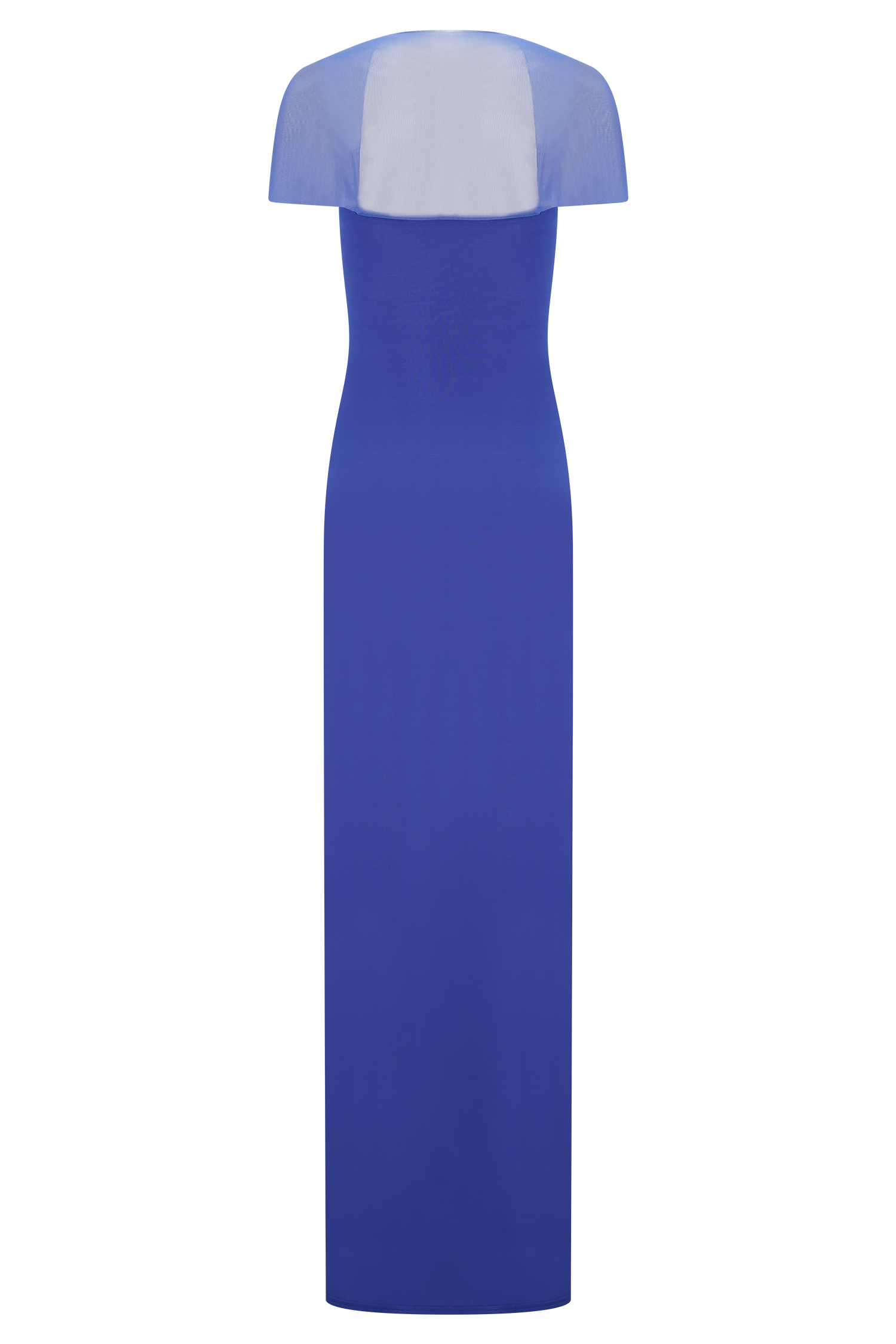 Wyatt Slinky And Mesh Maxi Dress - Cobalt Blue #6