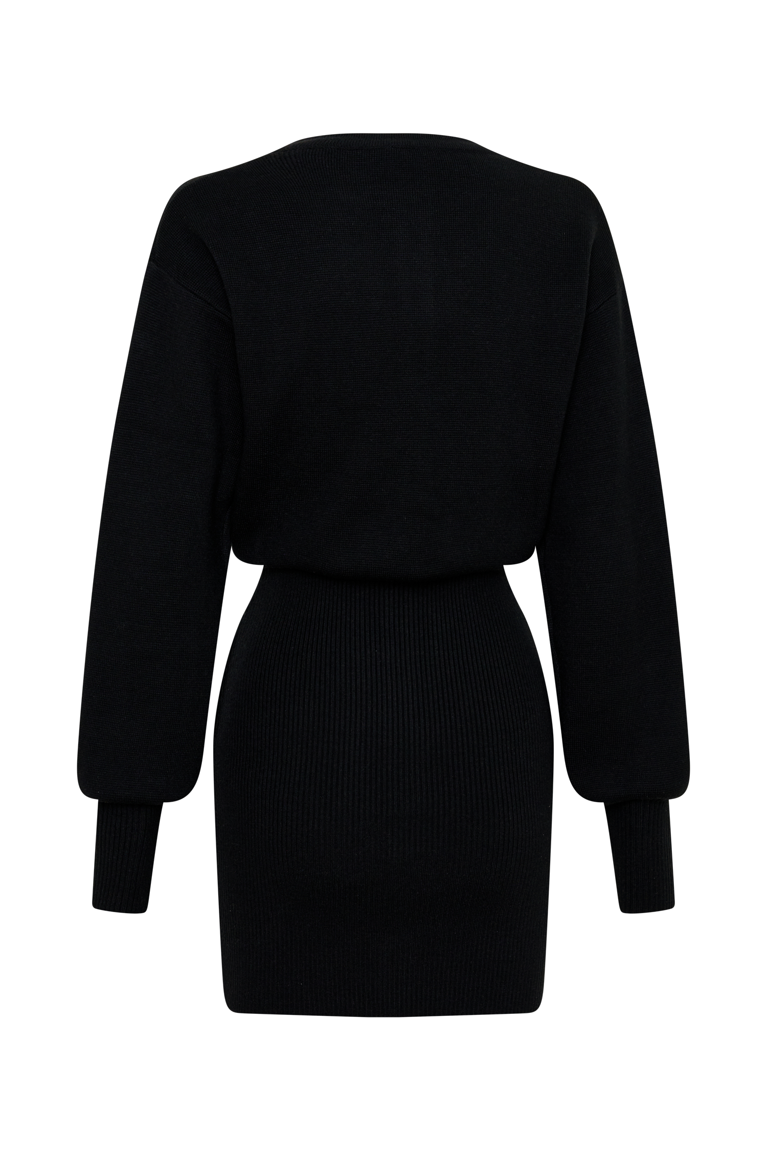 Xaden Wool Mix Knit Mini Dress - Black #8