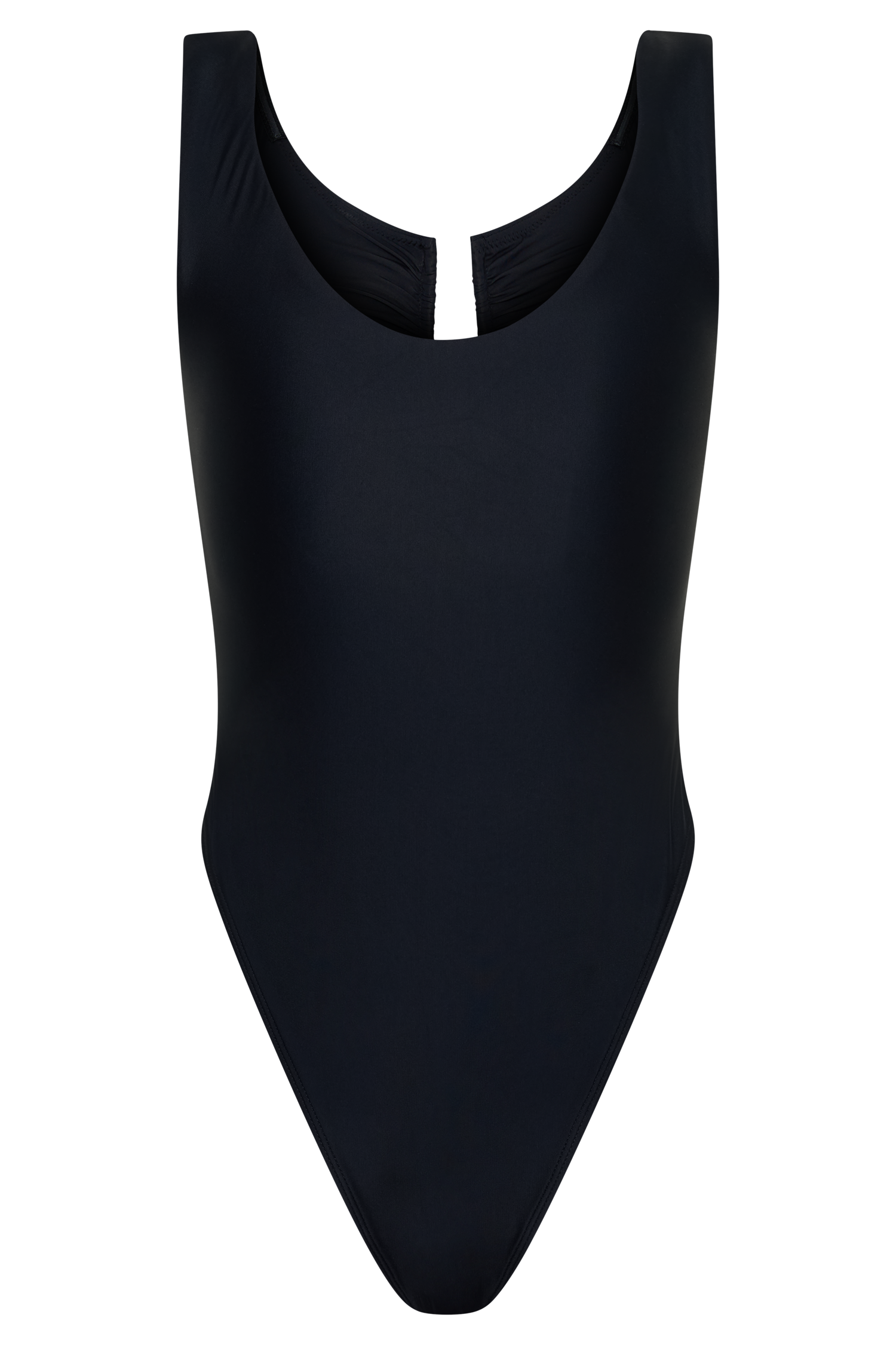 Yumi U-Wire Plunge One Piece Swimsuit - Black #12