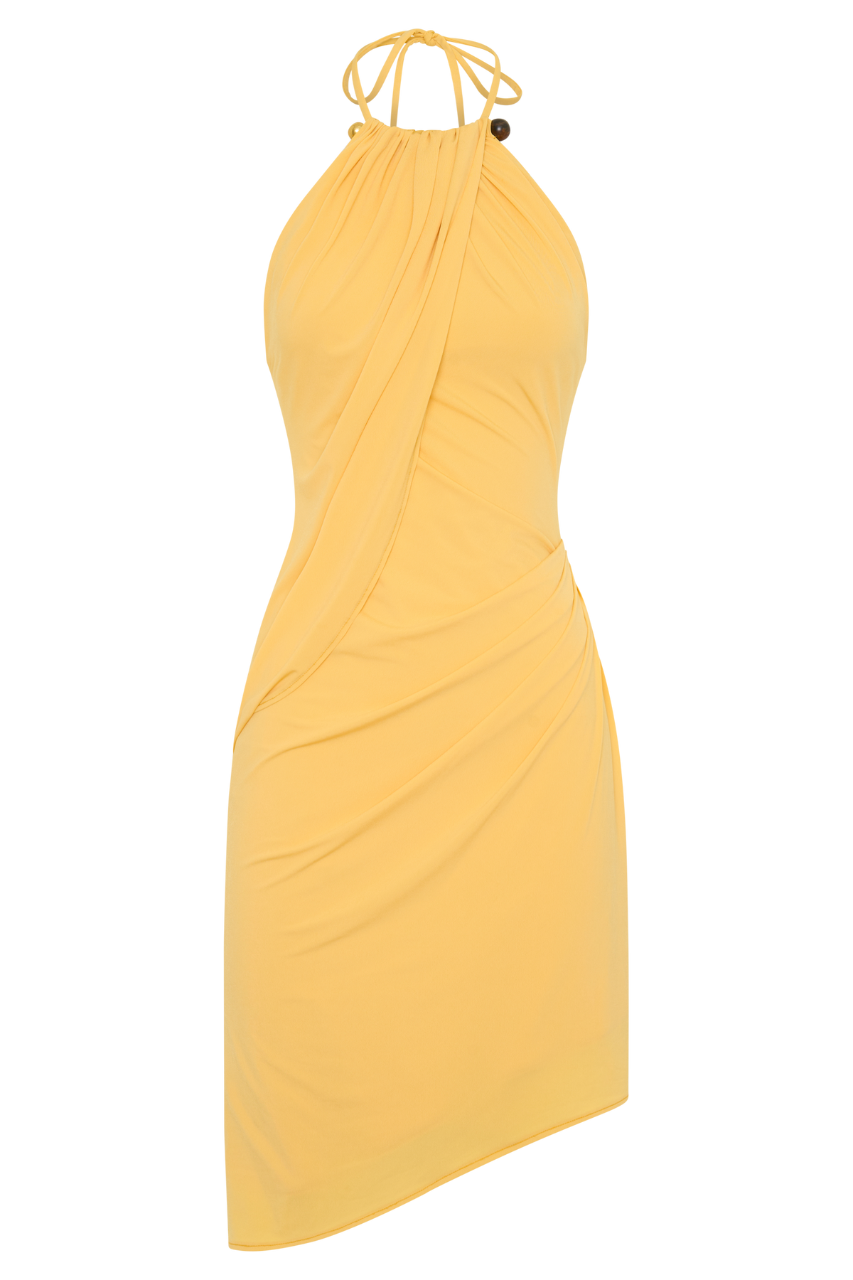 Yuna Draped Hardware Midi Dress - Mango #9