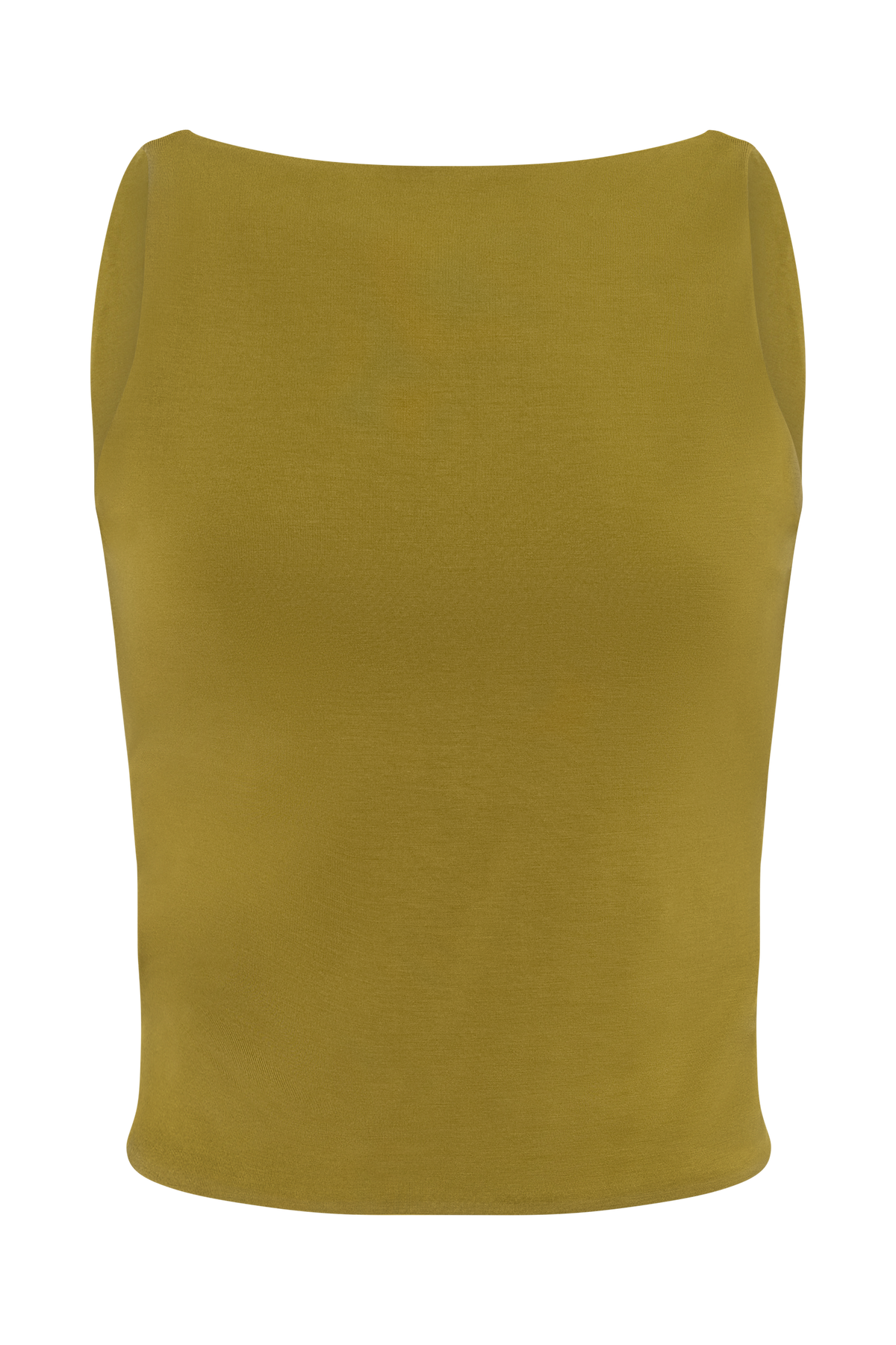 Yura Backless Twist Top - Martini Olive #9