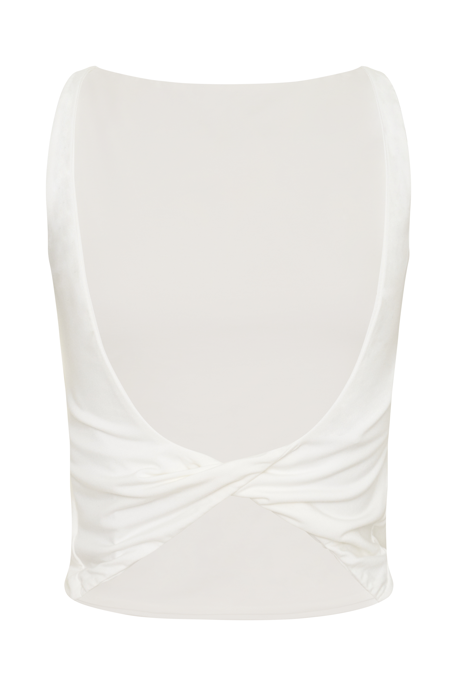 Yura Backless Twist Top - White #8