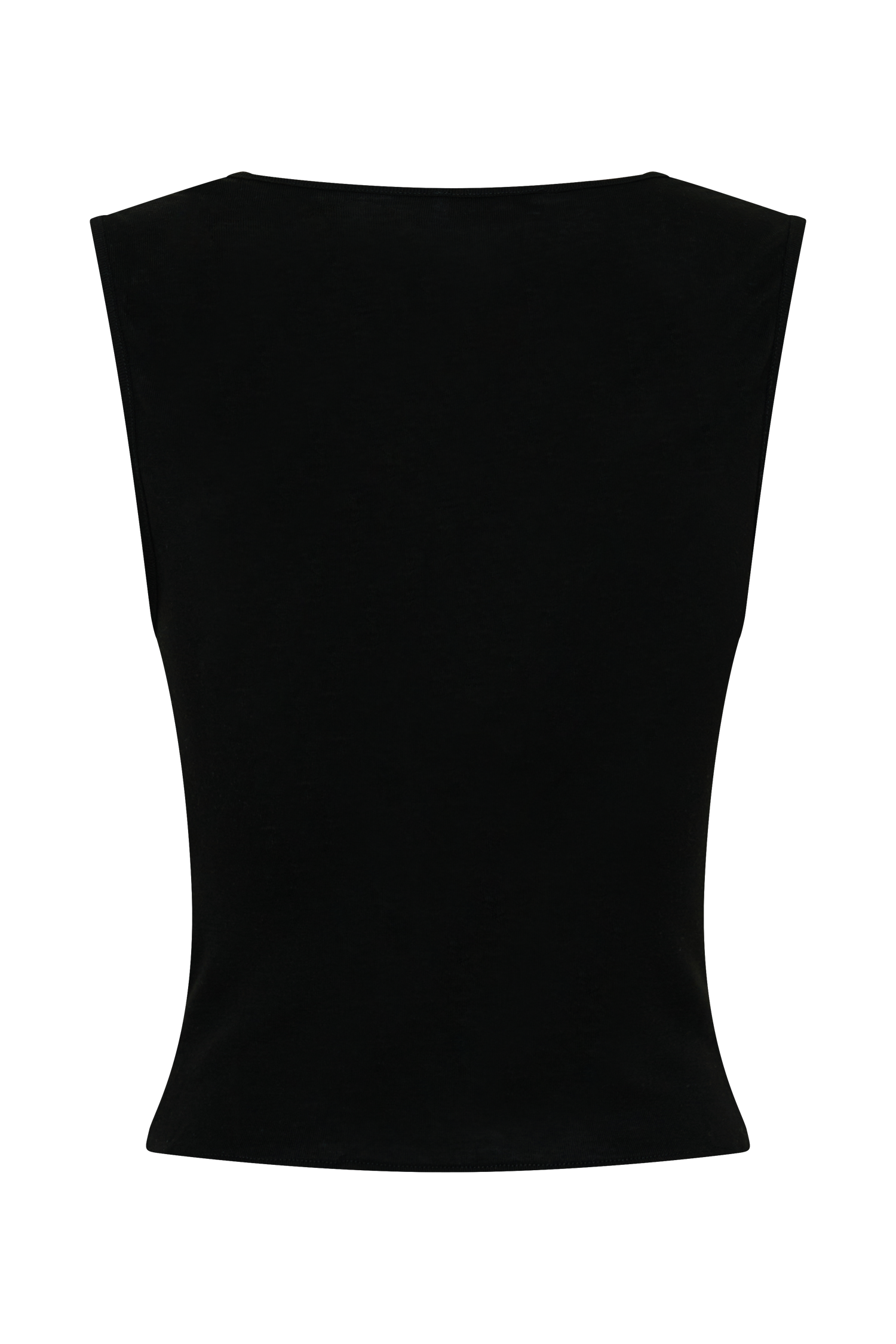Ciaran Sleeveless Sheer Top - Black #8