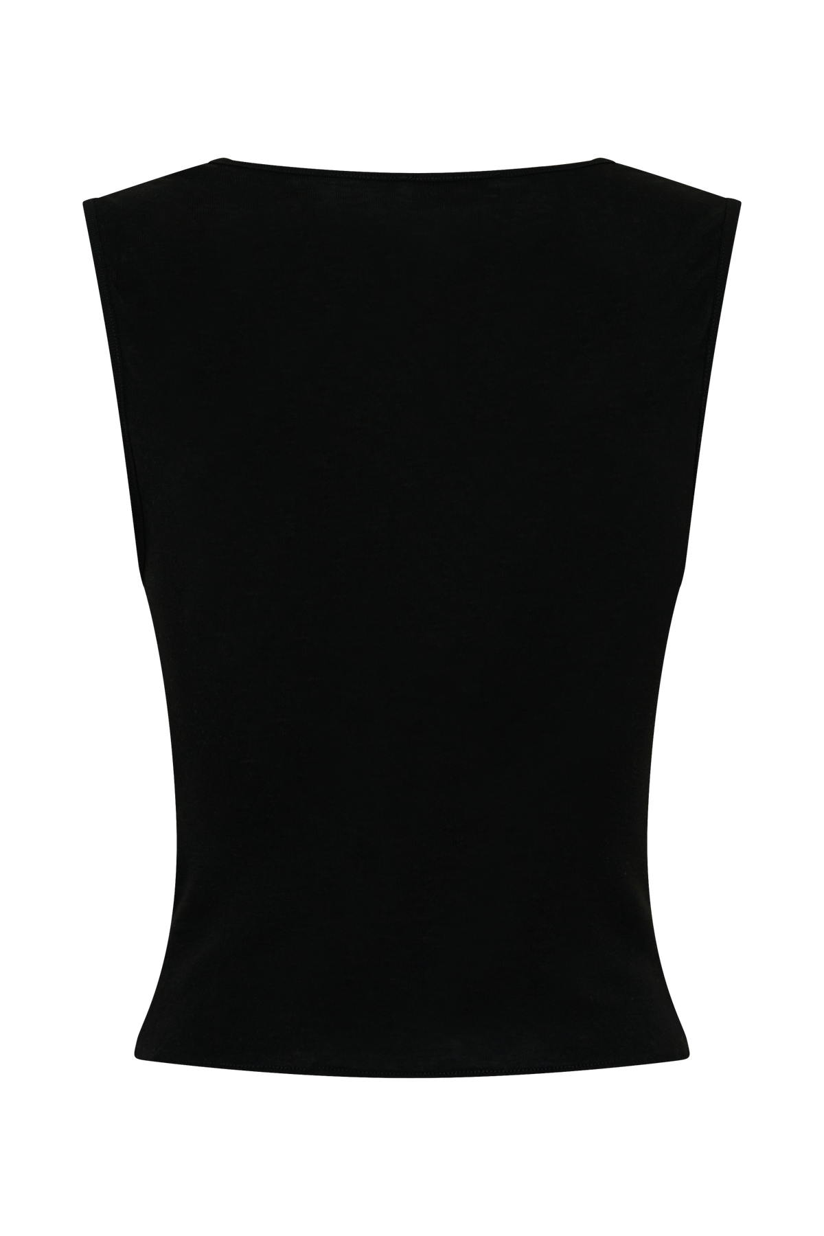 Ciaran Sleeveless Sheer Top - Black