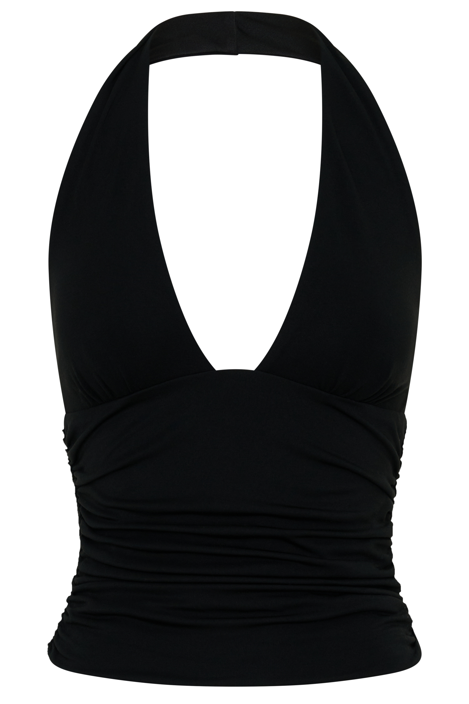Peregrine Modal Gathered Halter Top - Black #9