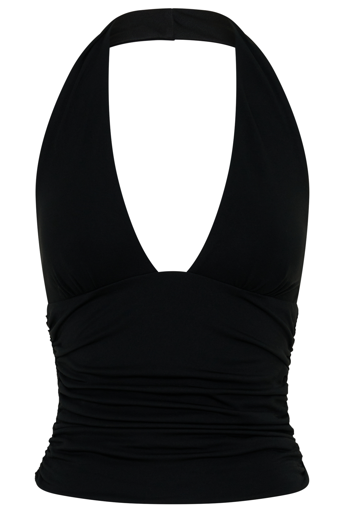 Peregrine Modal Gathered Halter Top - Black #9