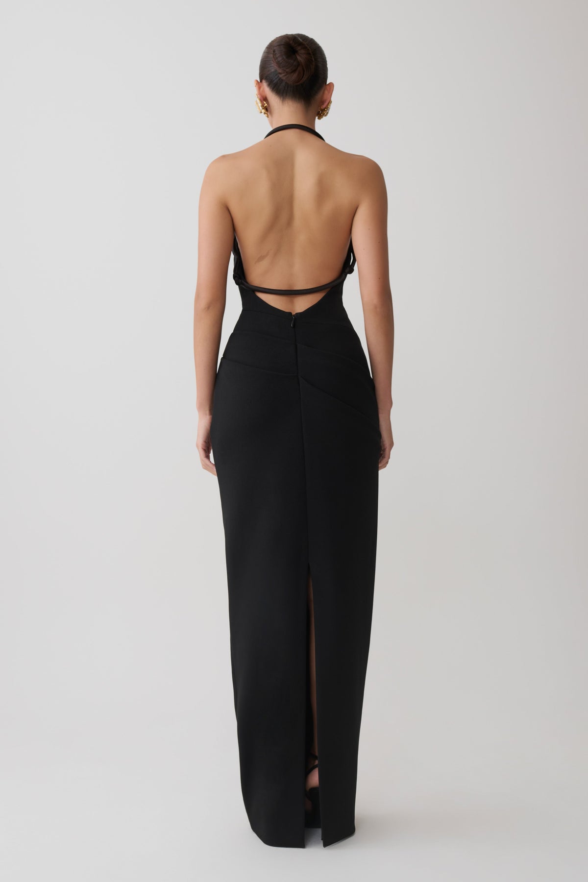 Gracie Halter Maxi Dress - Black #2