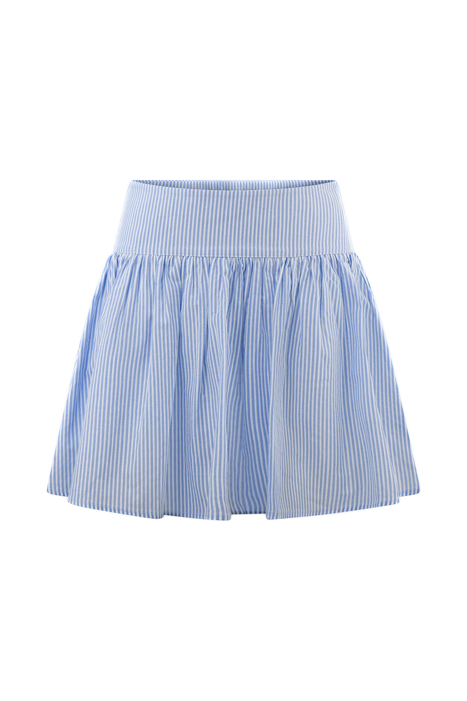 Gretel Hem Mini Skirt - Blue Pinstripe #9