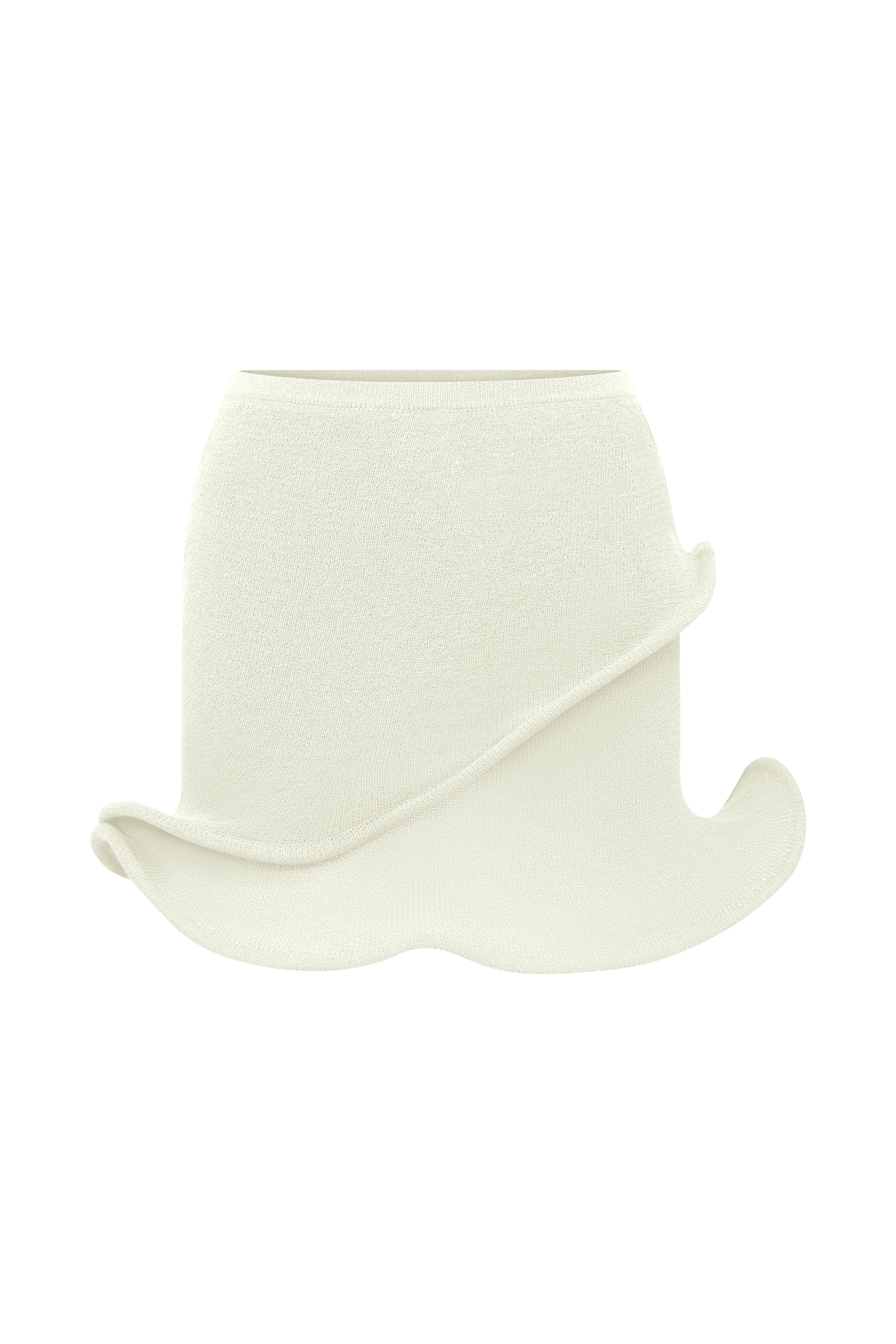 Haisley Knit Mini Skirt - Ivory #9