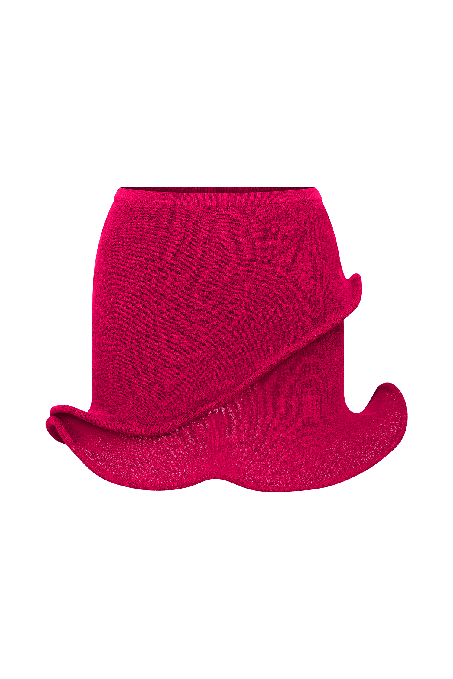 Haisley Knit Mini Skirt - Raspberry #9