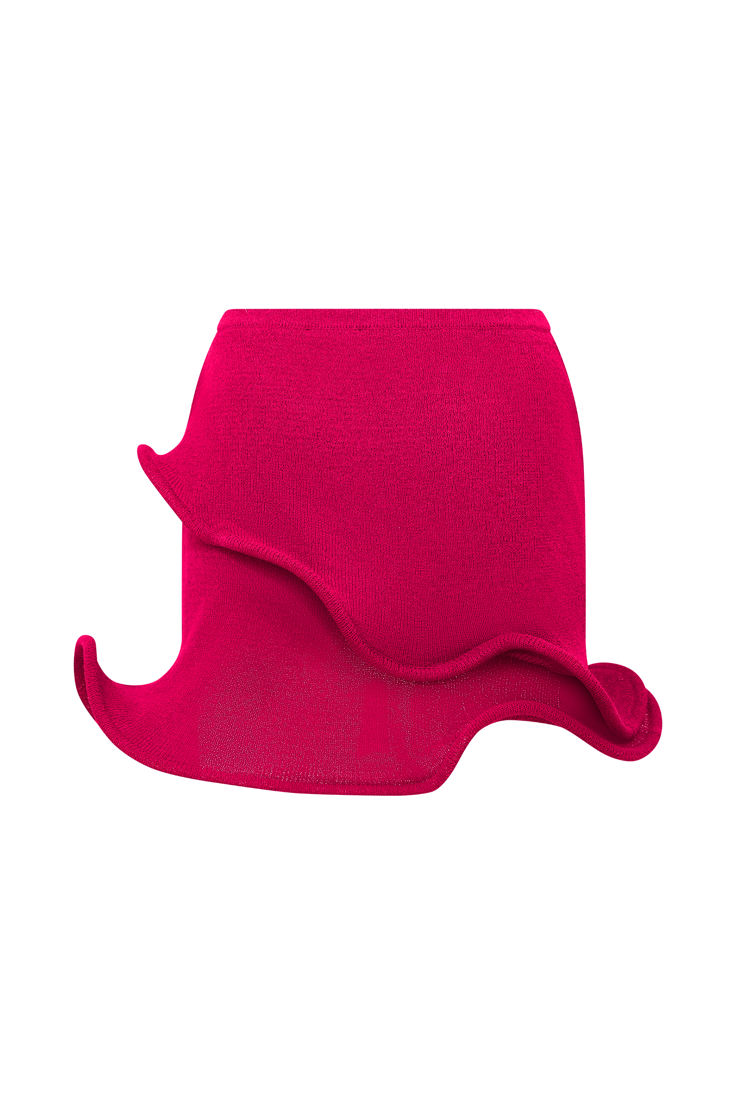 Haisley Knit Mini Skirt - Raspberry #8